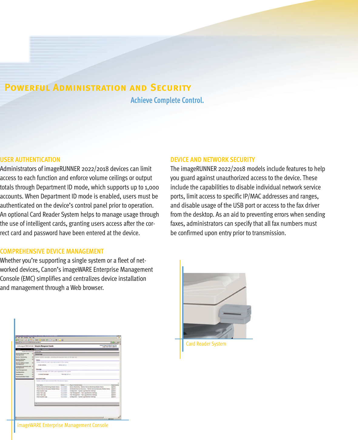 Page 6 of 8 - Canon Canon-Imagerunner-2018-High-Res-Print-Brochure-  Canon-imagerunner-2018--print-brochure