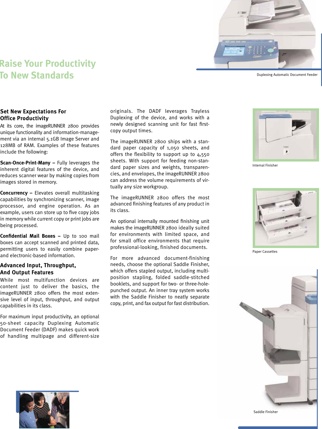 Page 4 of 8 - Canon Canon-Imagerunner-2800-Users-Manual- IR2800 Brochure P2  Canon-imagerunner-2800-users-manual