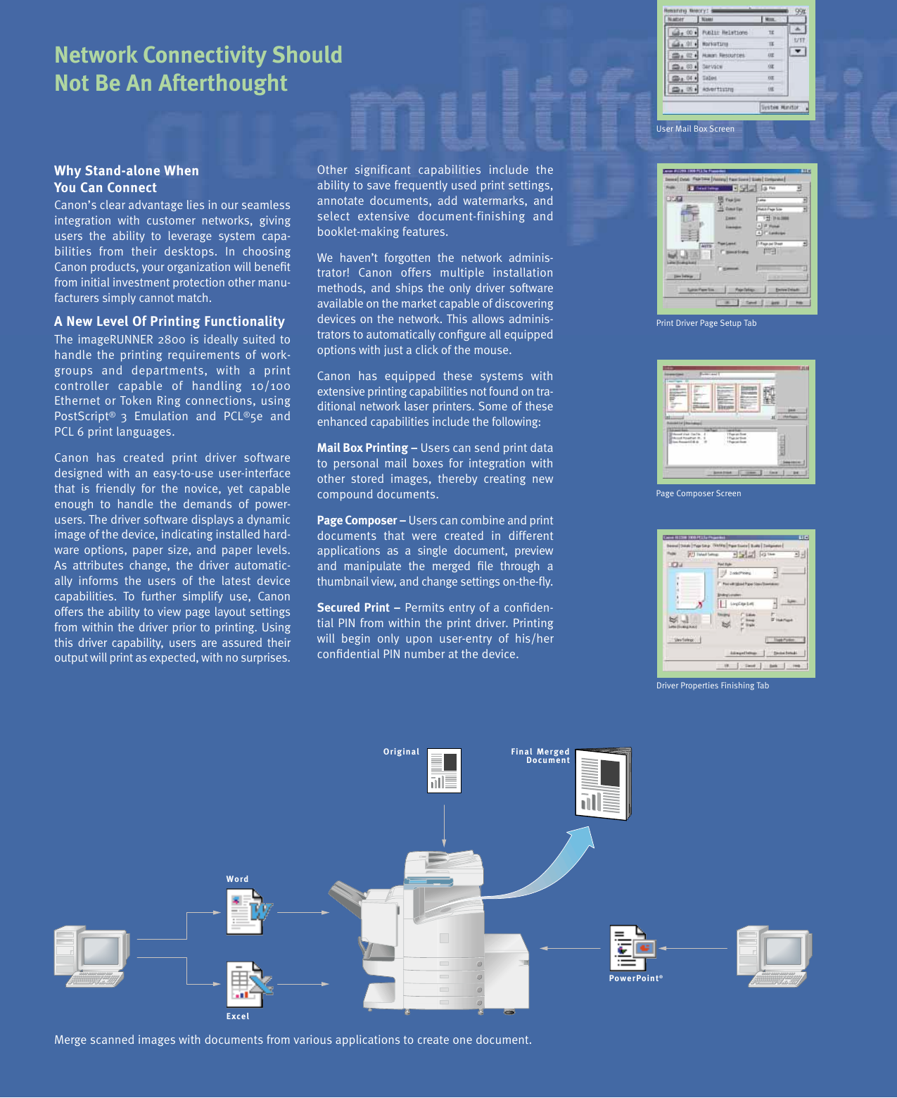 Page 5 of 8 - Canon Canon-Imagerunner-2800-Users-Manual- IR2800 Brochure P2  Canon-imagerunner-2800-users-manual