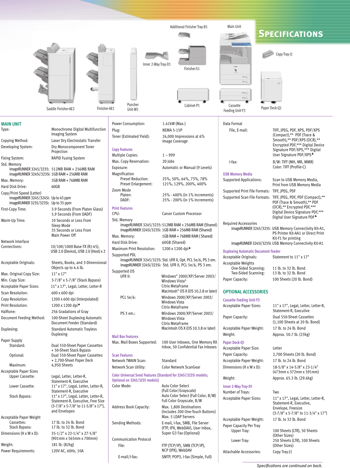 Page 11 of 12 - Canon Canon-Imagerunner-3245-High-Res-Print-Brochure-  Canon-imagerunner-3245--print-brochure