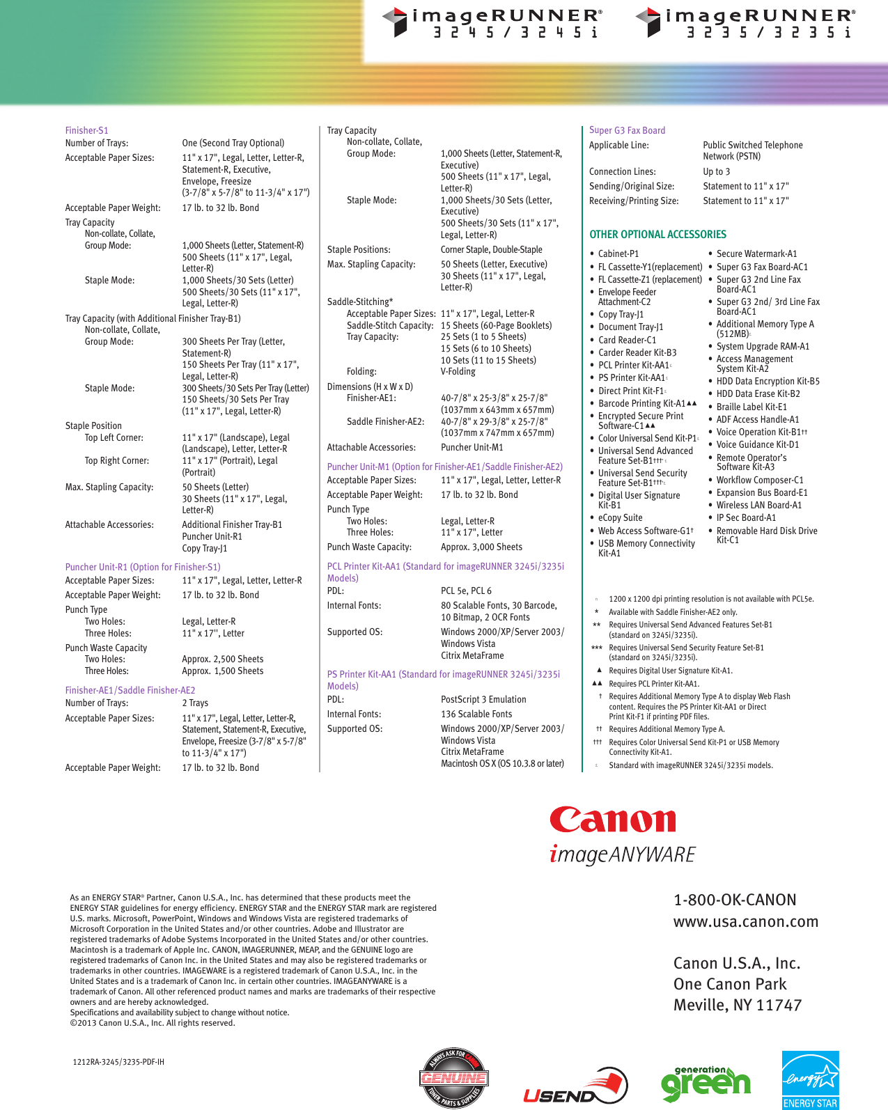 Page 12 of 12 - Canon Canon-Imagerunner-3245-High-Res-Print-Brochure-  Canon-imagerunner-3245--print-brochure