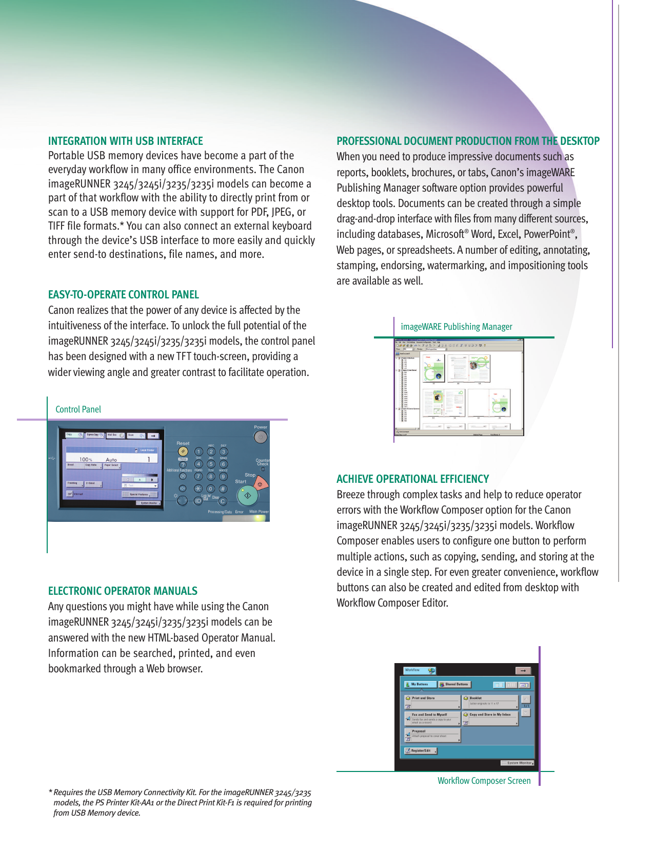 Page 5 of 12 - Canon Canon-Imagerunner-3245-High-Res-Print-Brochure-  Canon-imagerunner-3245--print-brochure