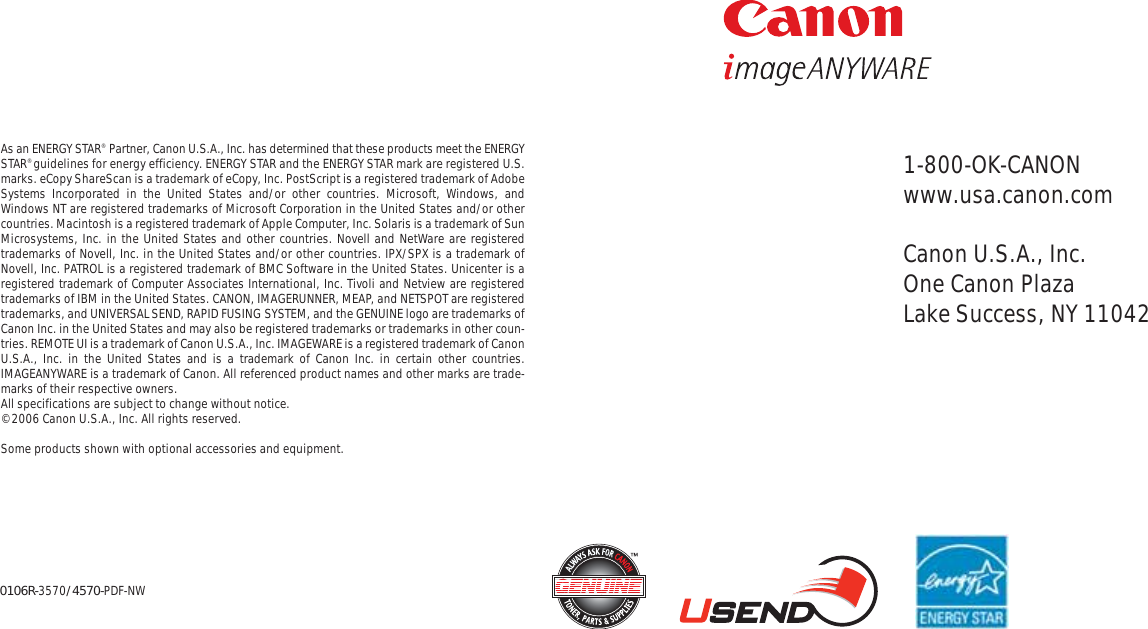 Page 4 of 4 - Canon Canon-Imagerunner-3570-Specification-Sheet-  Canon-imagerunner-3570-specification-sheet