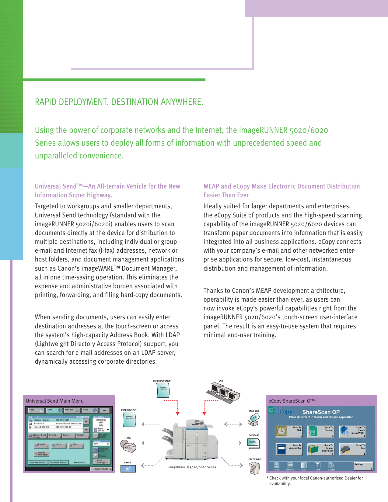 Page 4 of 12 - Canon Canon-Imagerunner-5020I-Brochure- Ir5020_6020_broch_013006  Canon-imagerunner-5020i-brochure