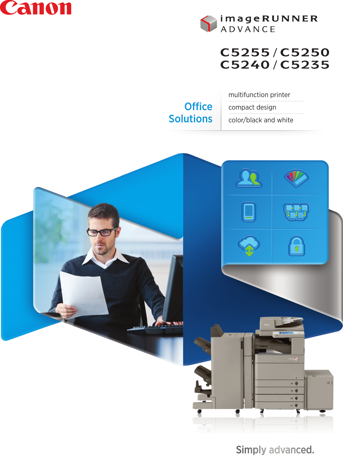 Page 1 of 12 - Canon Canon-Imagerunner-Advance-C5235-Product-Brochure- ImageRUNNER ADVANCE C5255/C5250/C5240/C5235  Canon-imagerunner-advance-c5235-product-brochure