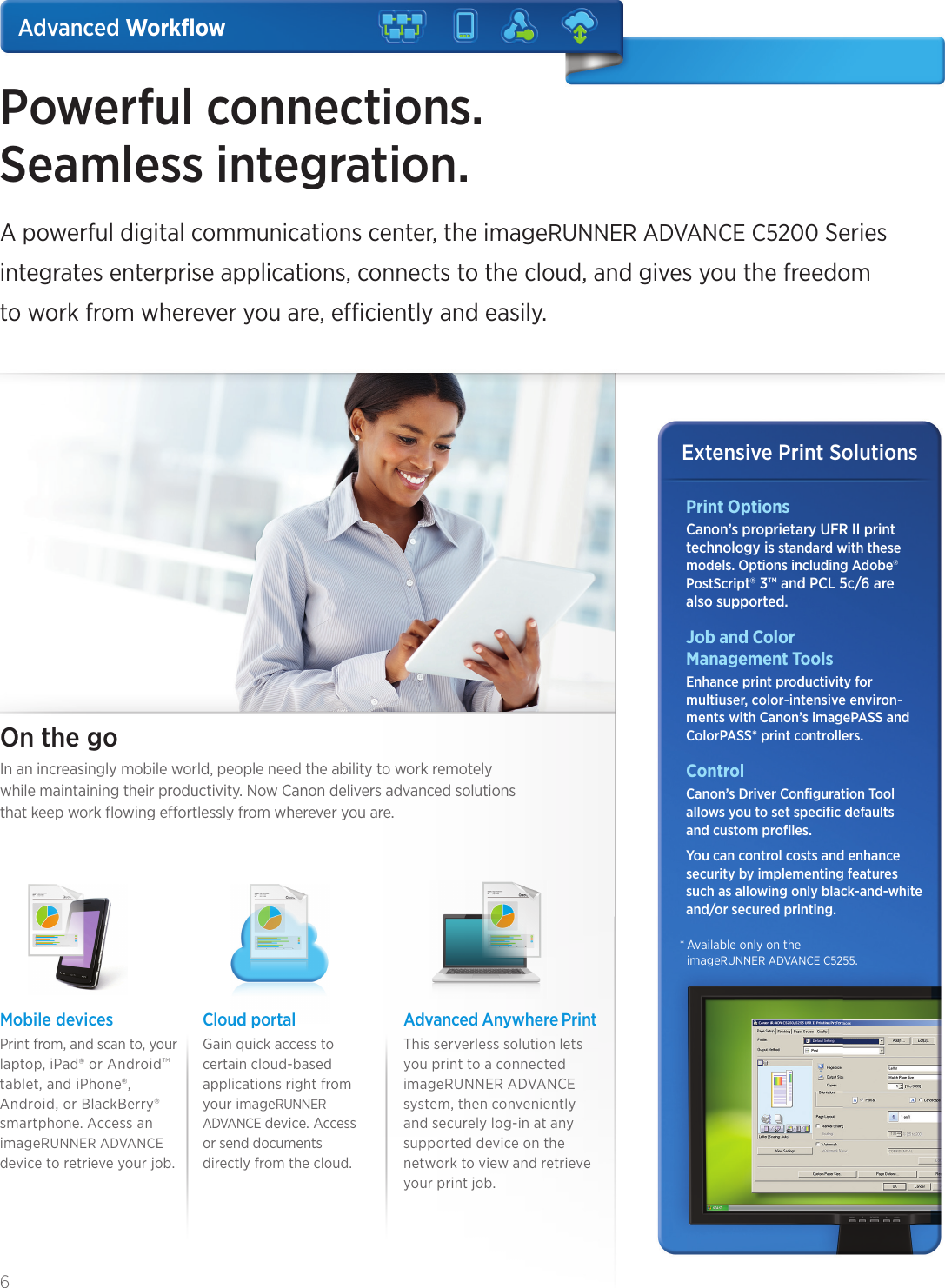 Page 6 of 12 - Canon Canon-Imagerunner-Advance-C5235-Product-Brochure- ImageRUNNER ADVANCE C5255/C5250/C5240/C5235  Canon-imagerunner-advance-c5235-product-brochure