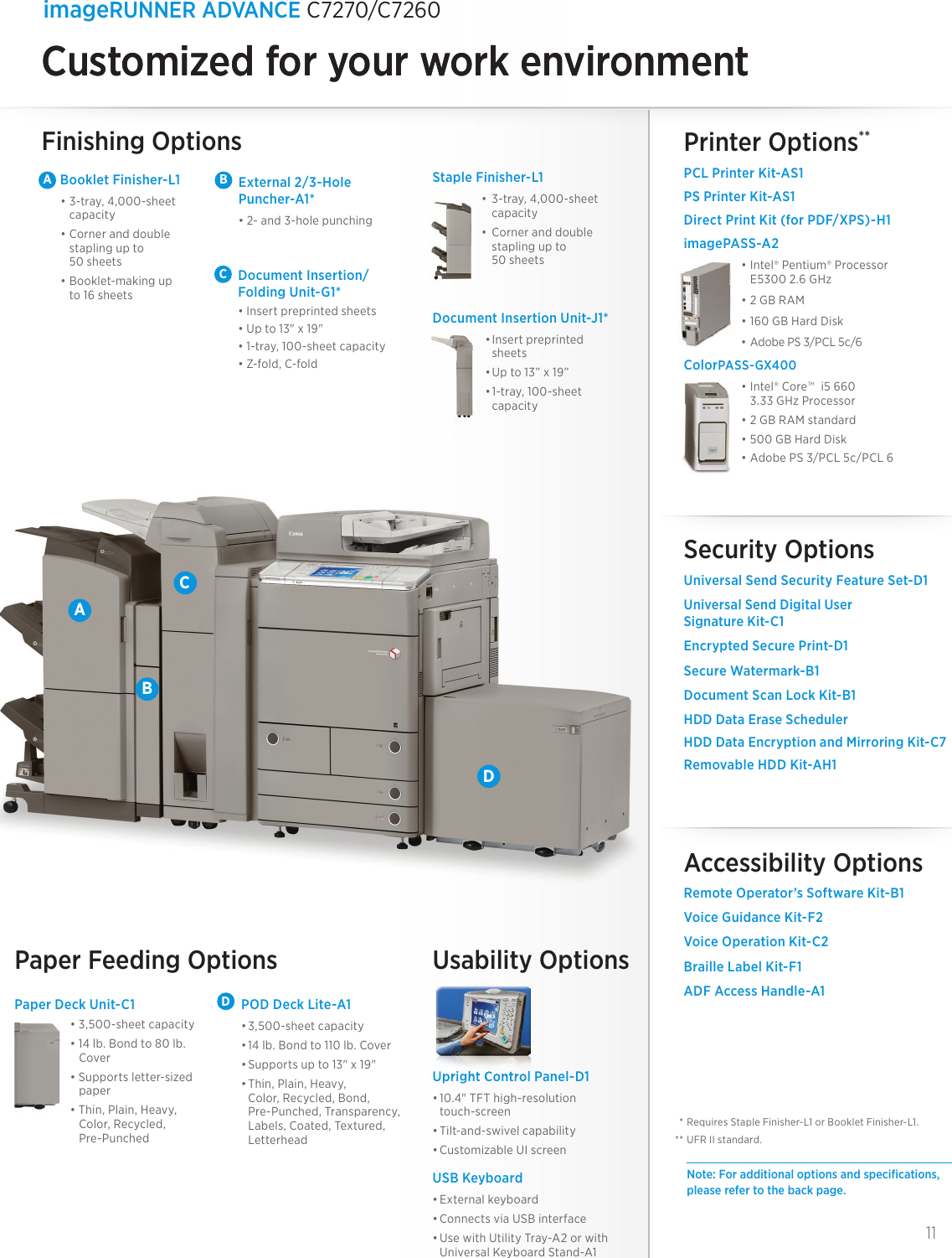 Page 11 of 12 - Canon Canon-Imagerunner-Advance-C7260-Product-Brochure- ImageRUNNER ADVANCE C7270 / C72060  Canon-imagerunner-advance-c7260-product-brochure