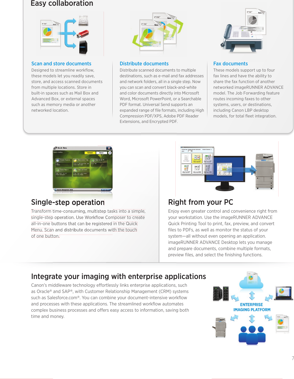 Page 7 of 12 - Canon Canon-Imagerunner-Advance-C7260-Product-Brochure- ImageRUNNER ADVANCE C7270 / C72060  Canon-imagerunner-advance-c7260-product-brochure