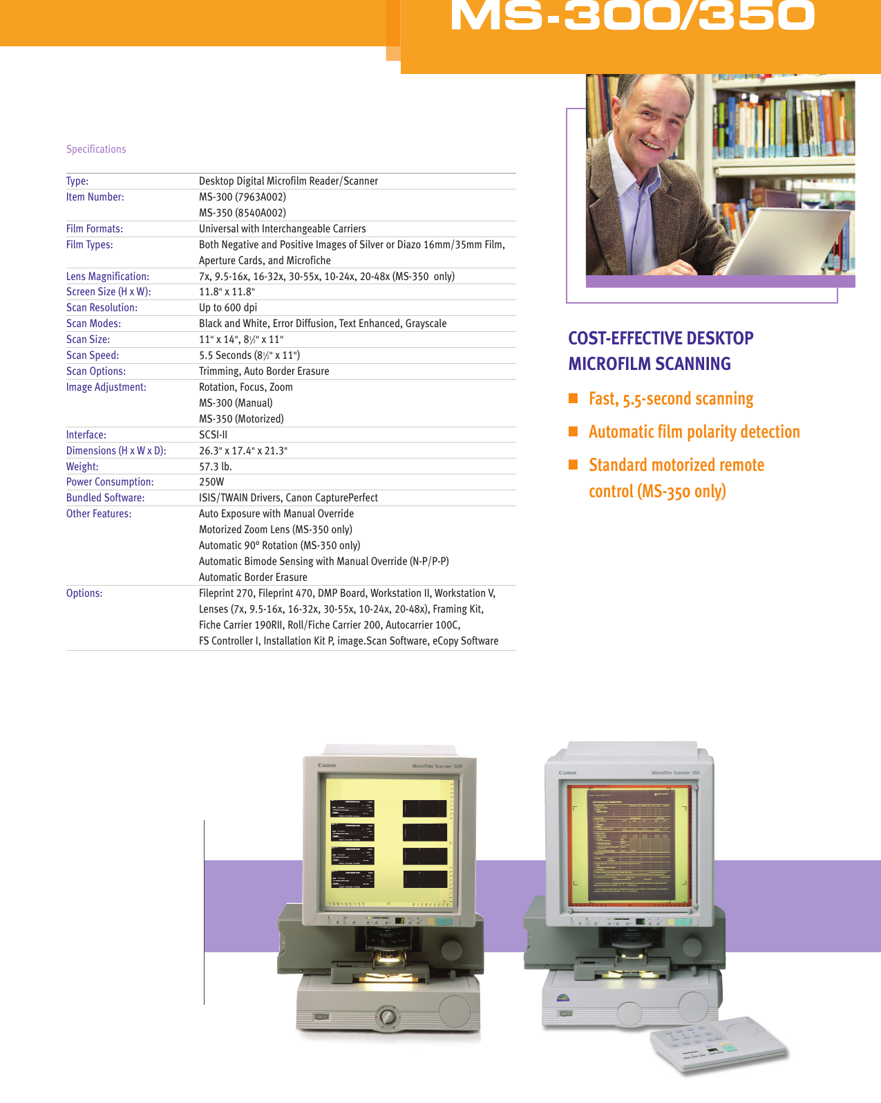 Page 3 of 6 - Canon Canon-Microfilm-Scanner-300-Full-Line-Brochure-  Canon-microfilm-scanner-300-full-line-brochure