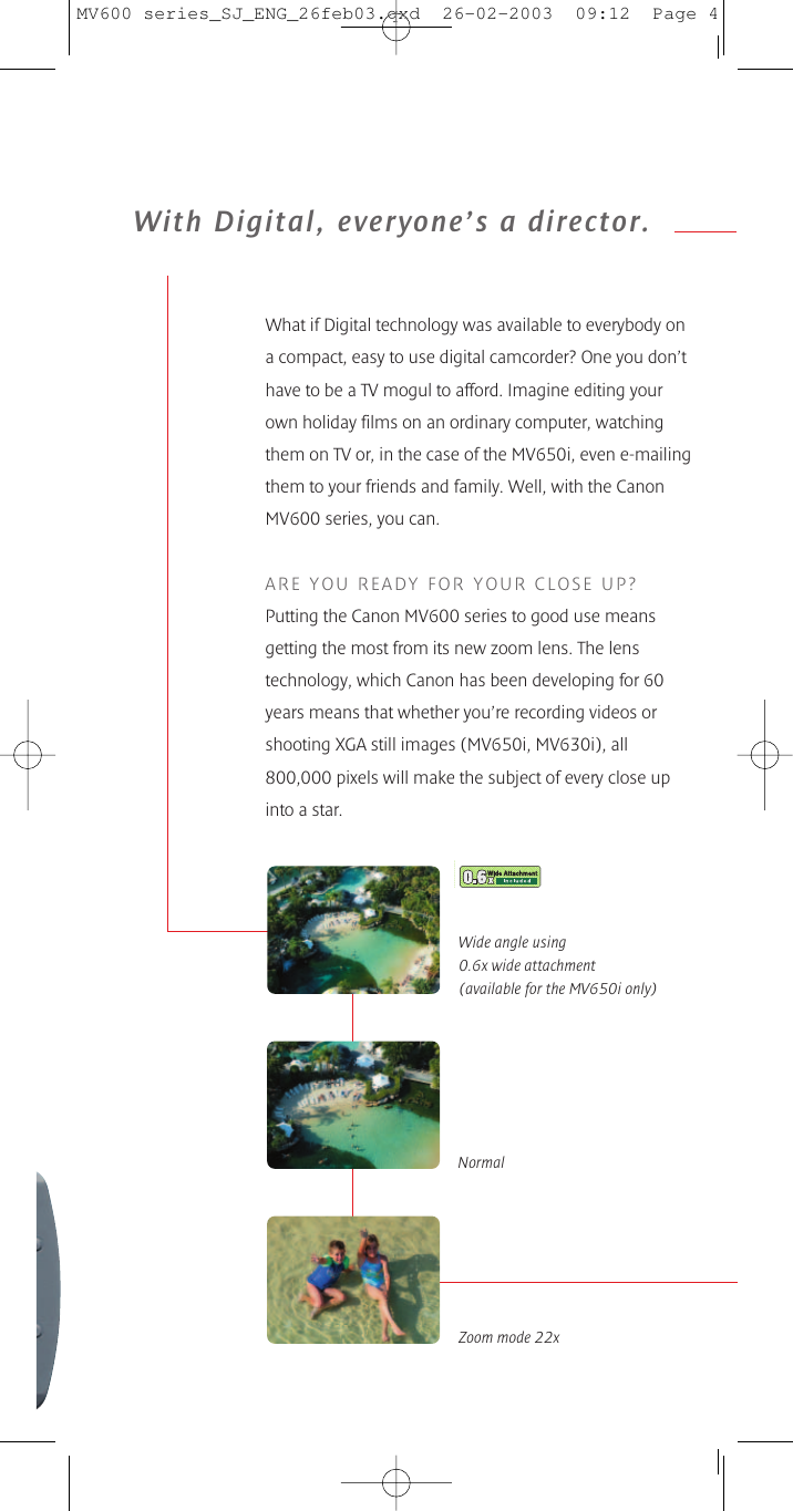 Page 2 of 8 - Canon Canon-Mv600-Users-Manual- MV600 Series_SJ_ENG_26feb03  Canon-mv600-users-manual
