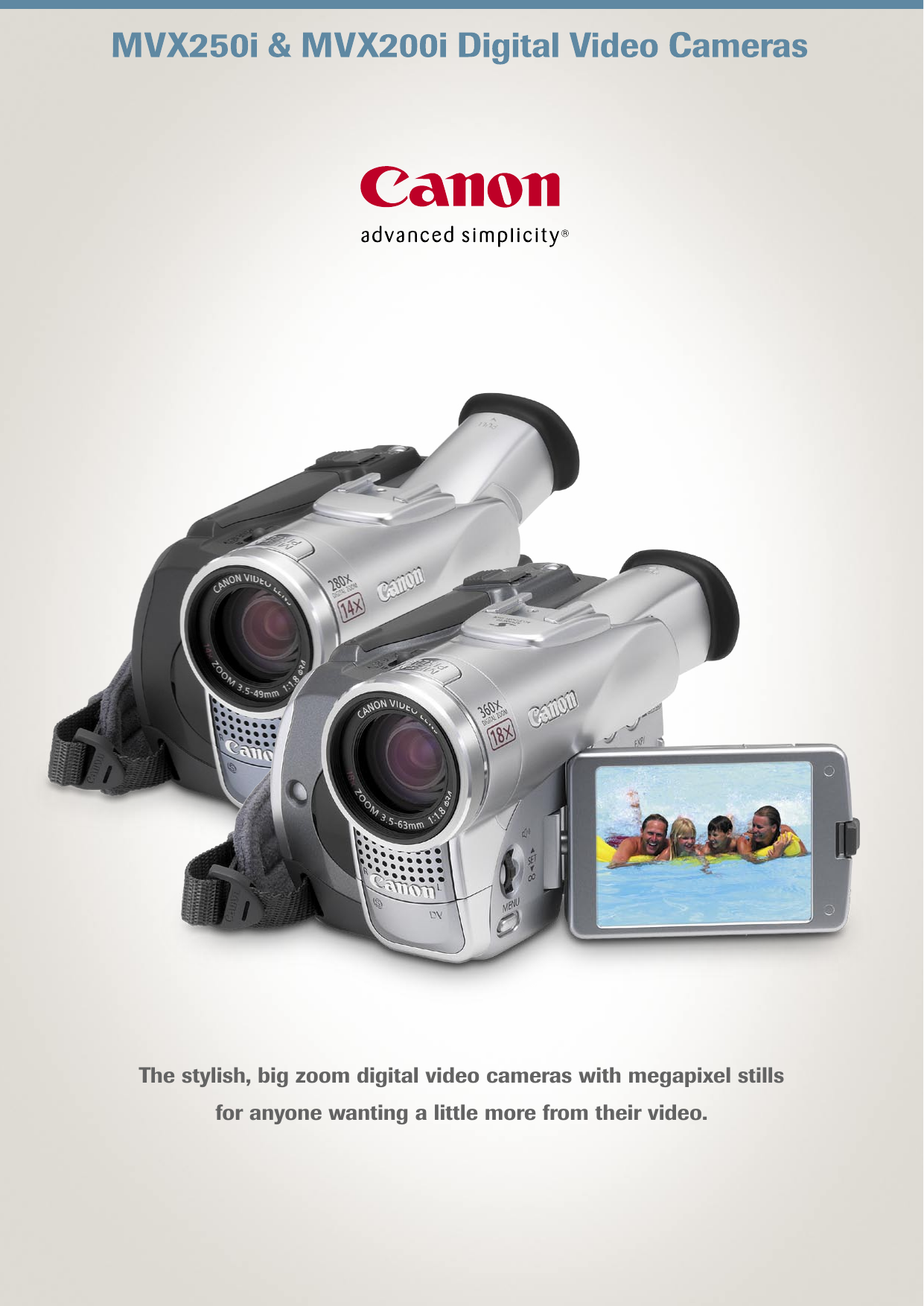 Canon Mvx200I Users Manual ICAN0329_MVX200i250i_DV_A4_8pp