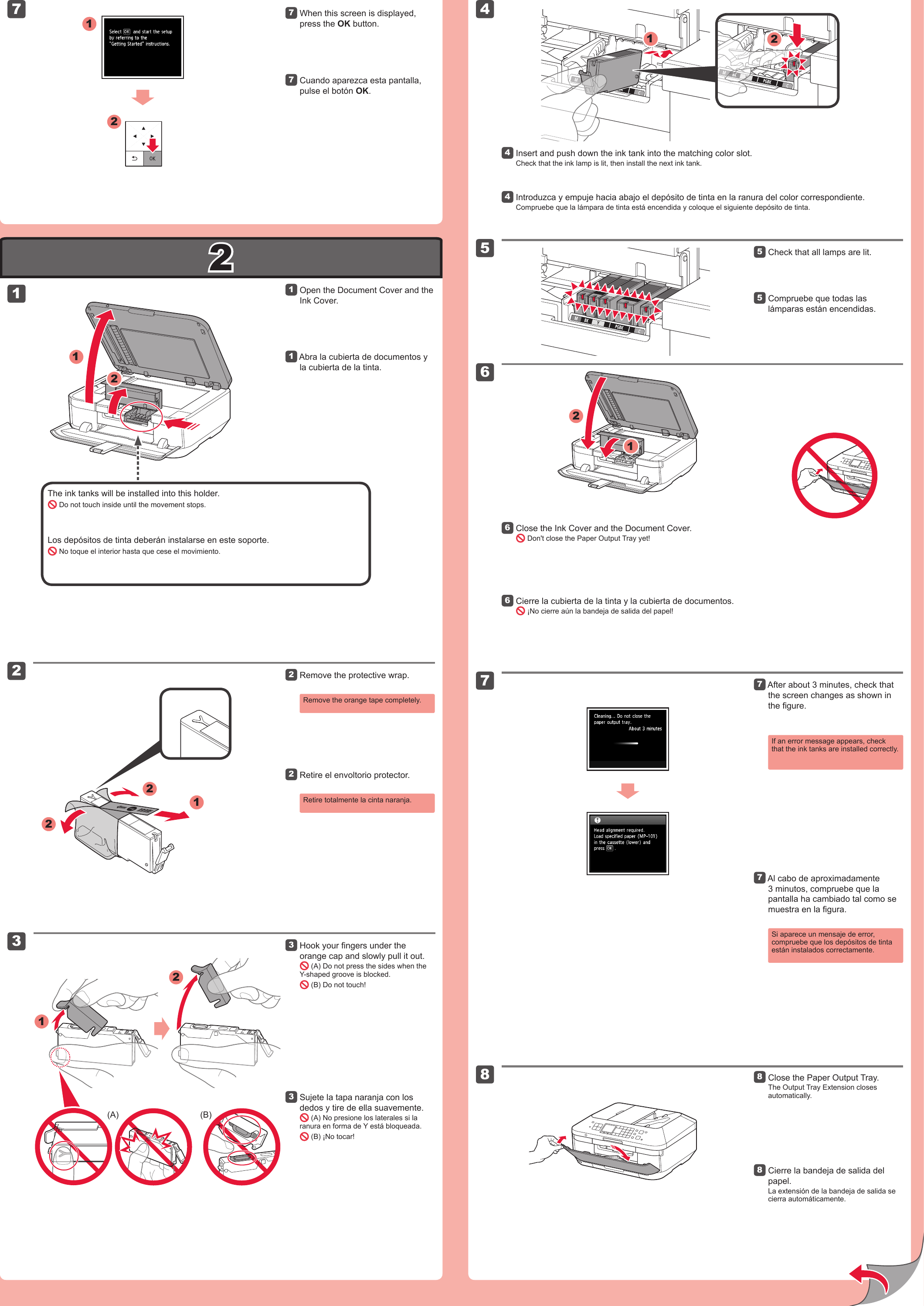 Page 2 of 4 - Canon Canon-Pixma-Mx722-Quick-Start-Guide