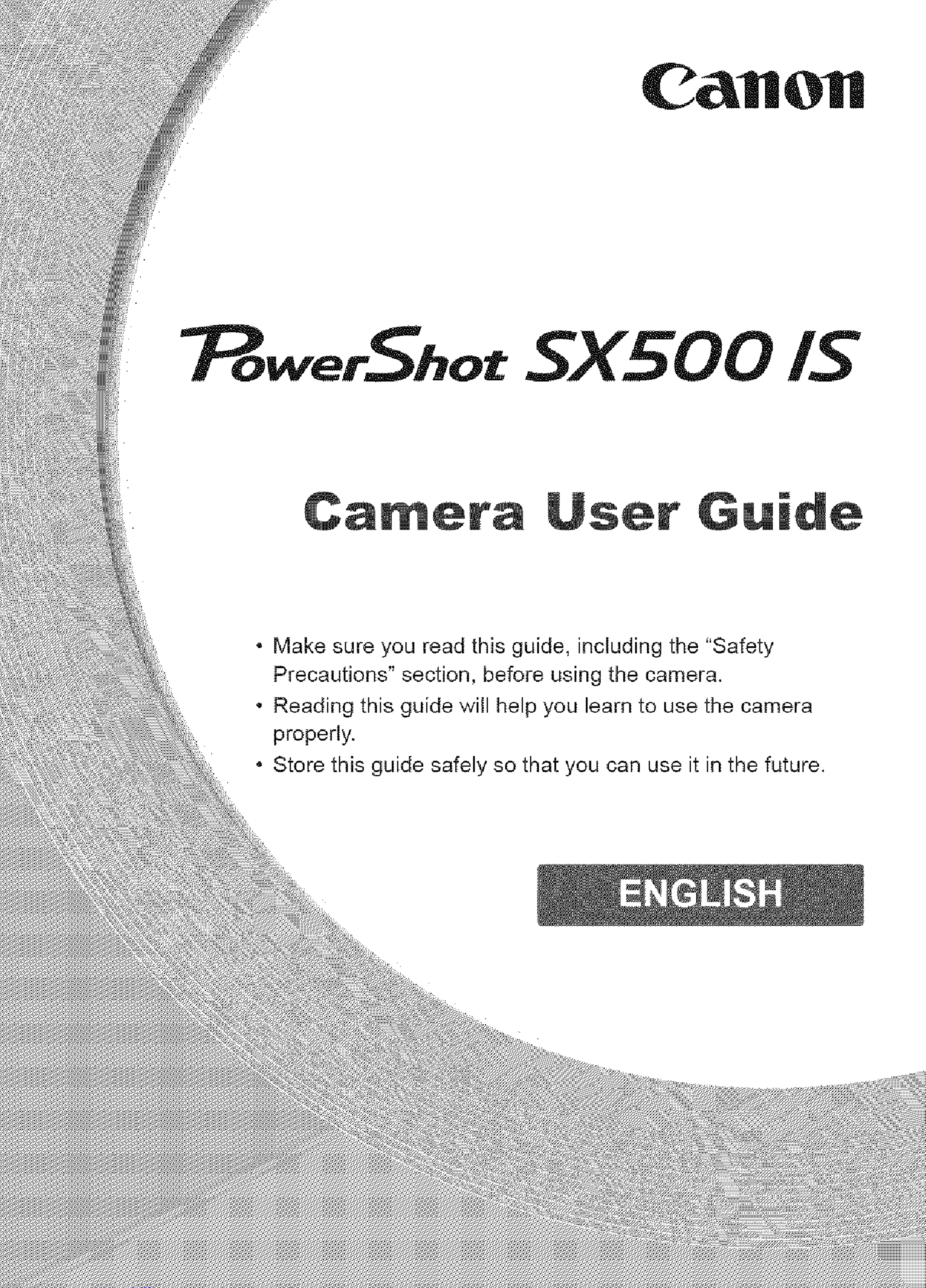 Canon Powershot Sx500 Is User Manual 1003216