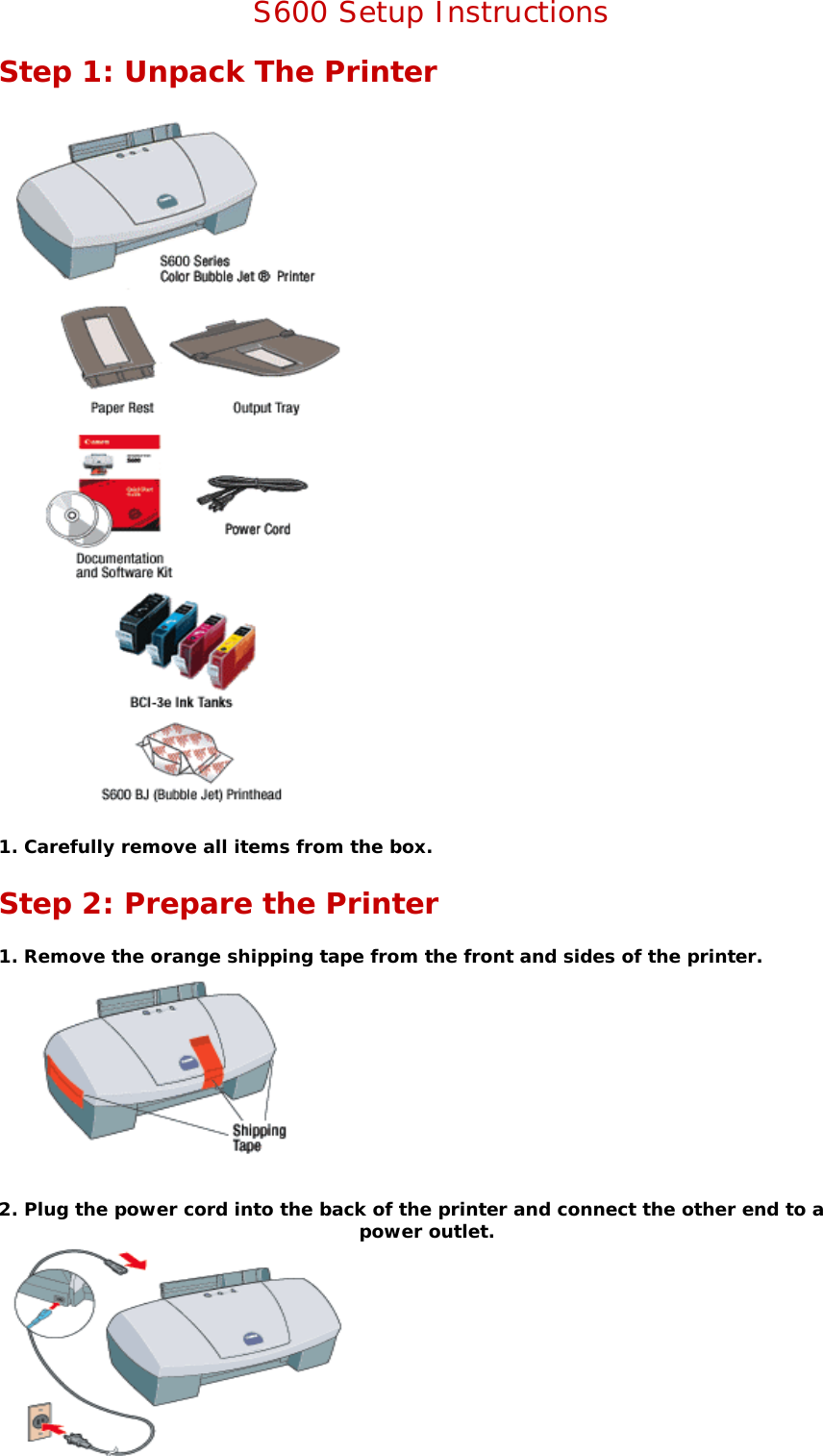 Page 1 of 11 - Canon Canon-S600-Instruction-Guide-  Canon-s600-instruction-guide