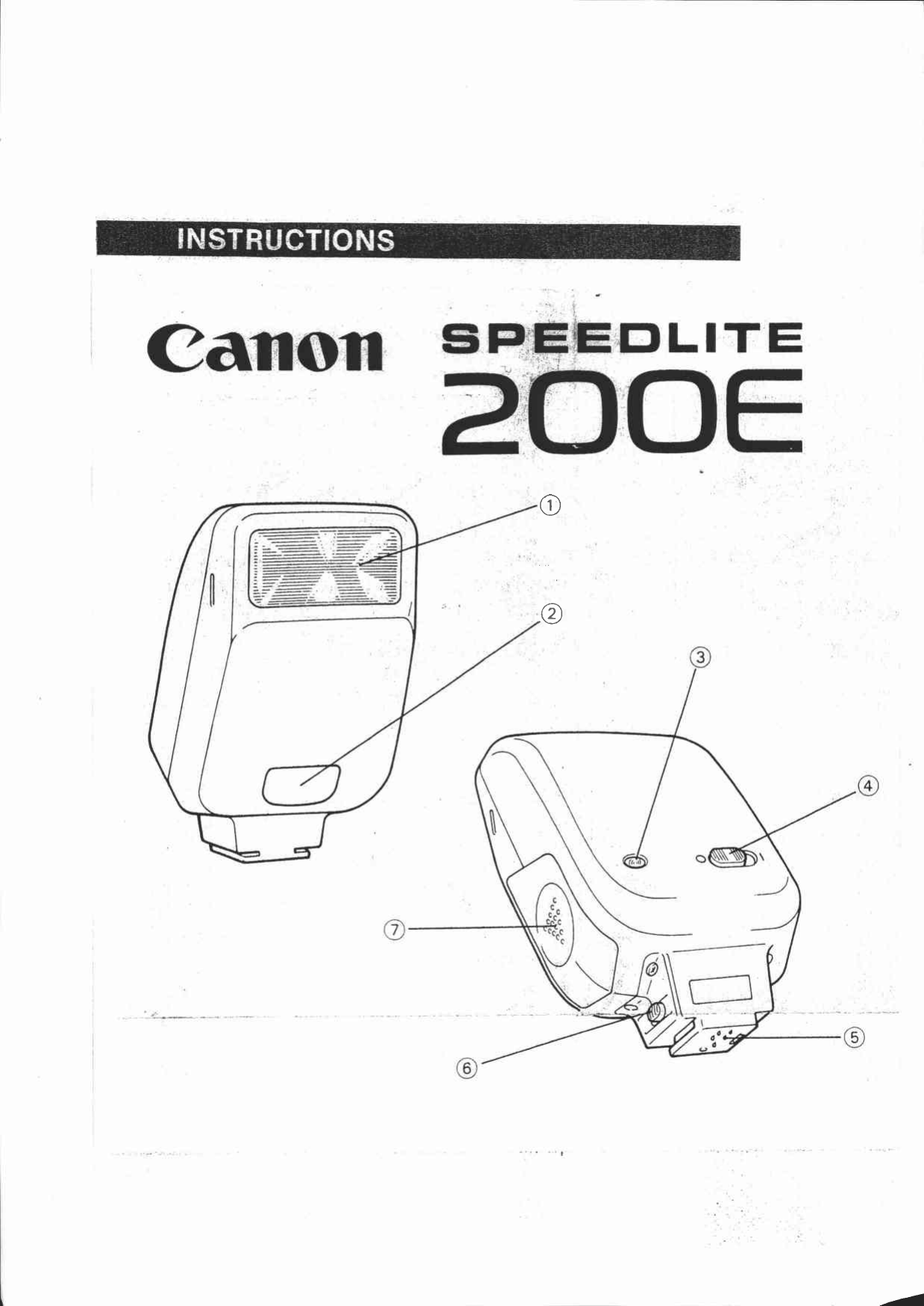 Page 1 of 6 - Canon Canon-Speedlite-200E-Users-Manual-  Canon-speedlite-200e-users-manual