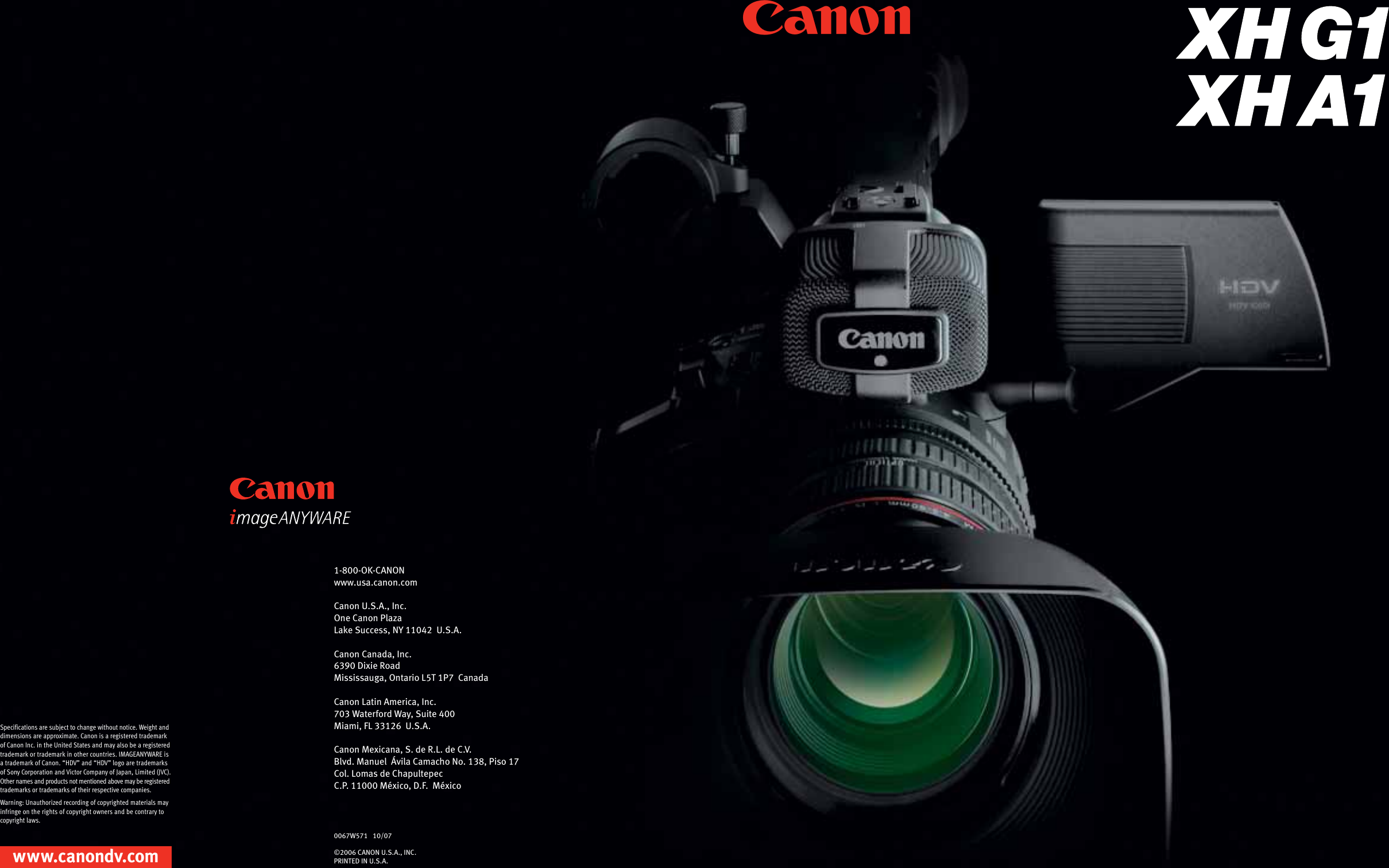 Page 1 of 8 - Canon Canon-Xh-G1-Brochure-  Canon-xh-g1-brochure