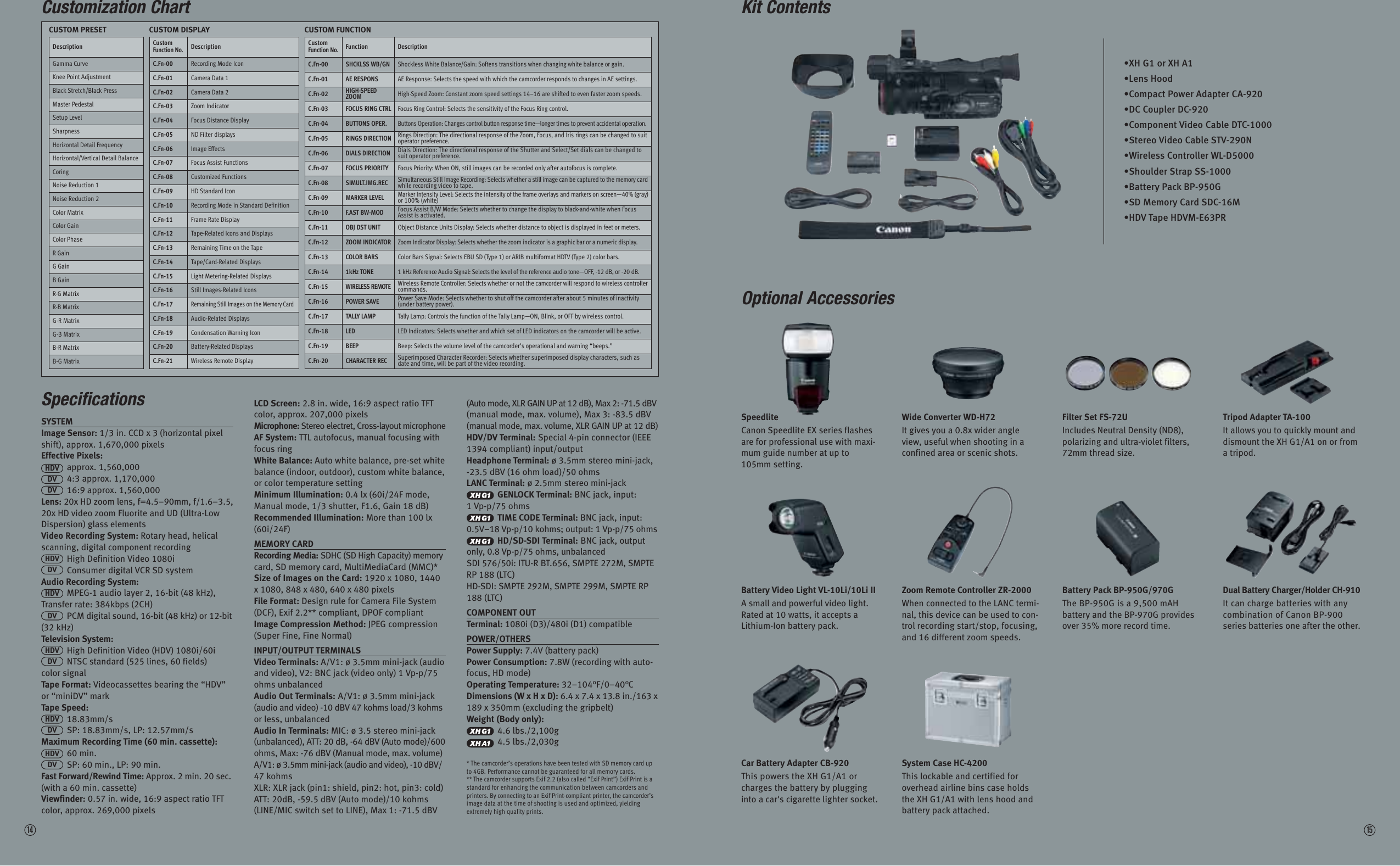 Page 8 of 8 - Canon Canon-Xh-G1-Brochure-  Canon-xh-g1-brochure