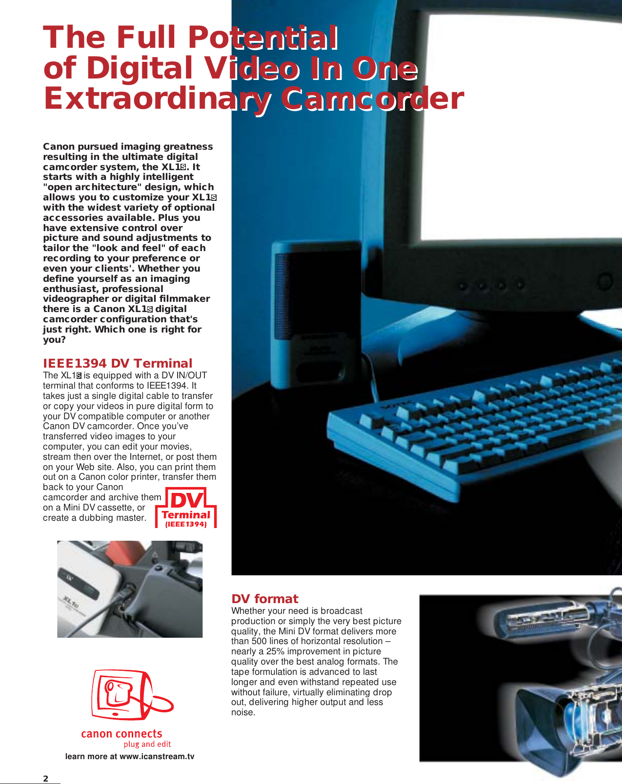Page 2 of 12 - Canon Canon-Xl1S-Low-Resolution-Brochure- XL1S-bro  Canon-xl1s-low-resolution-brochure