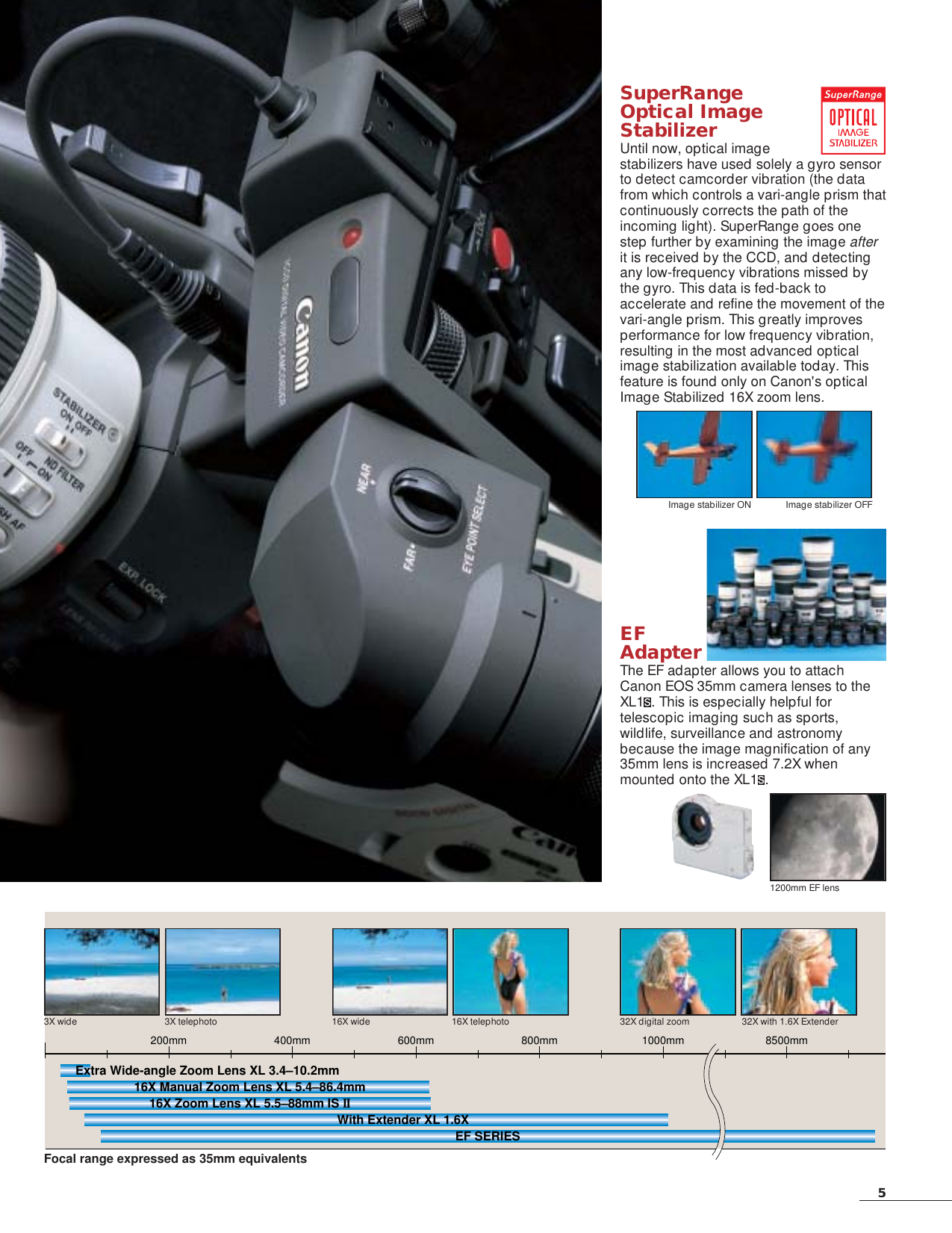Page 5 of 12 - Canon Canon-Xl1S-Low-Resolution-Brochure- XL1S-bro  Canon-xl1s-low-resolution-brochure