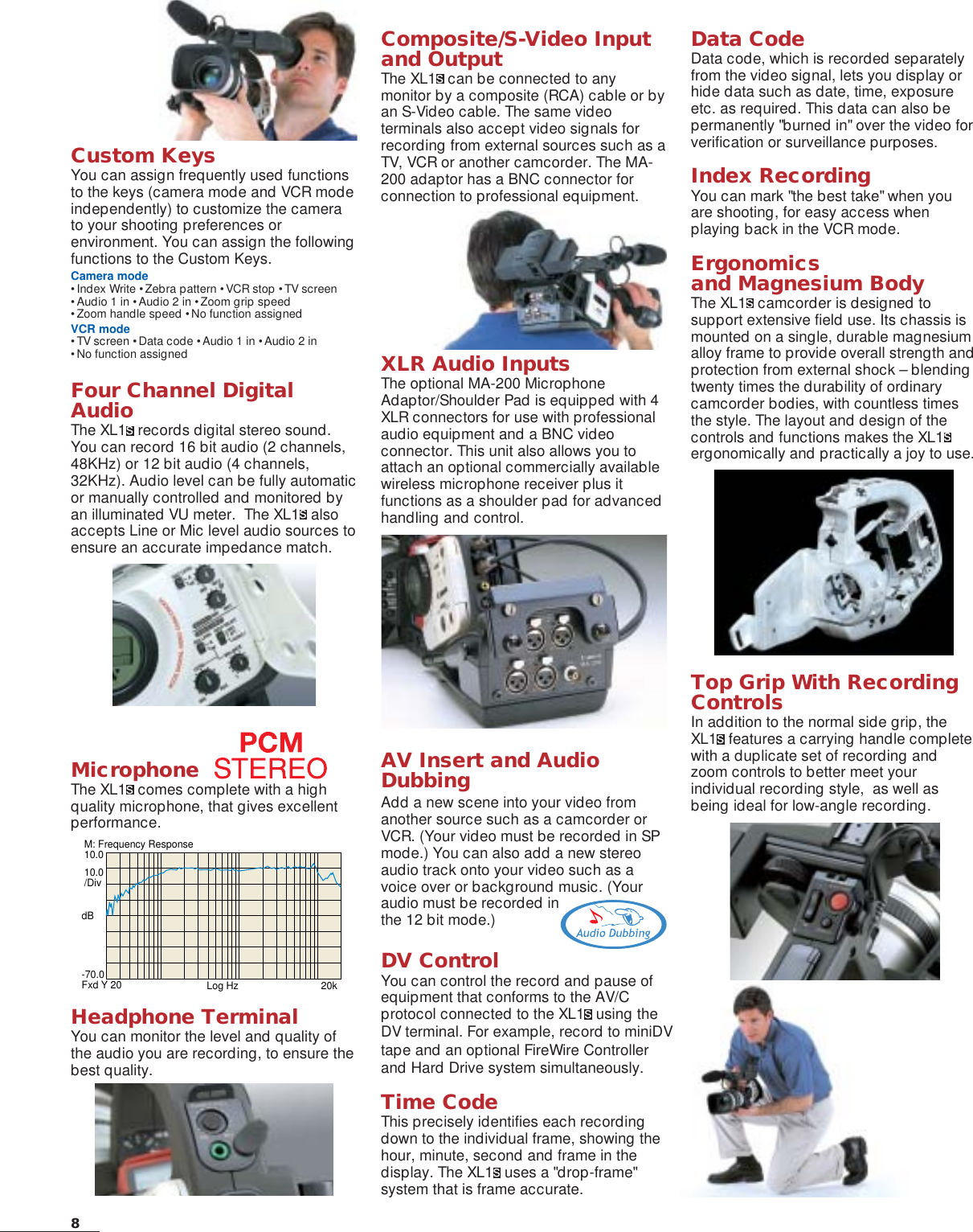 Page 8 of 12 - Canon Canon-Xl1S-Low-Resolution-Brochure- XL1S-bro  Canon-xl1s-low-resolution-brochure