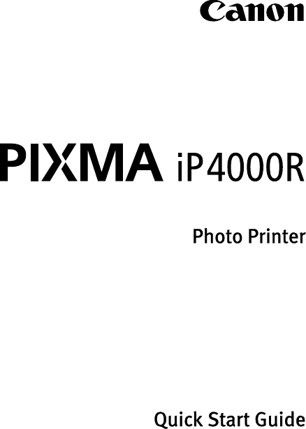 Photo PrinterQuick Start Guide