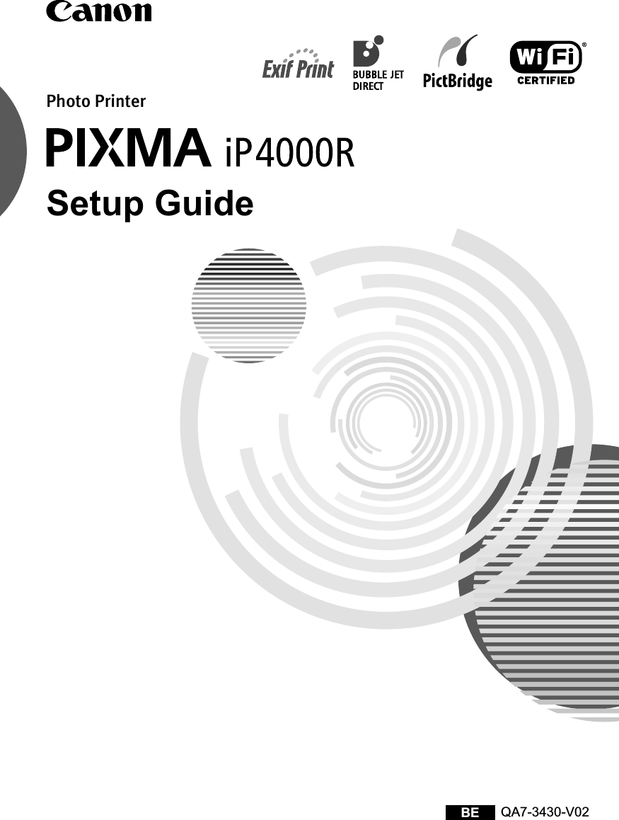 Setup GuideQA7-3430-V02BEPhoto Printer