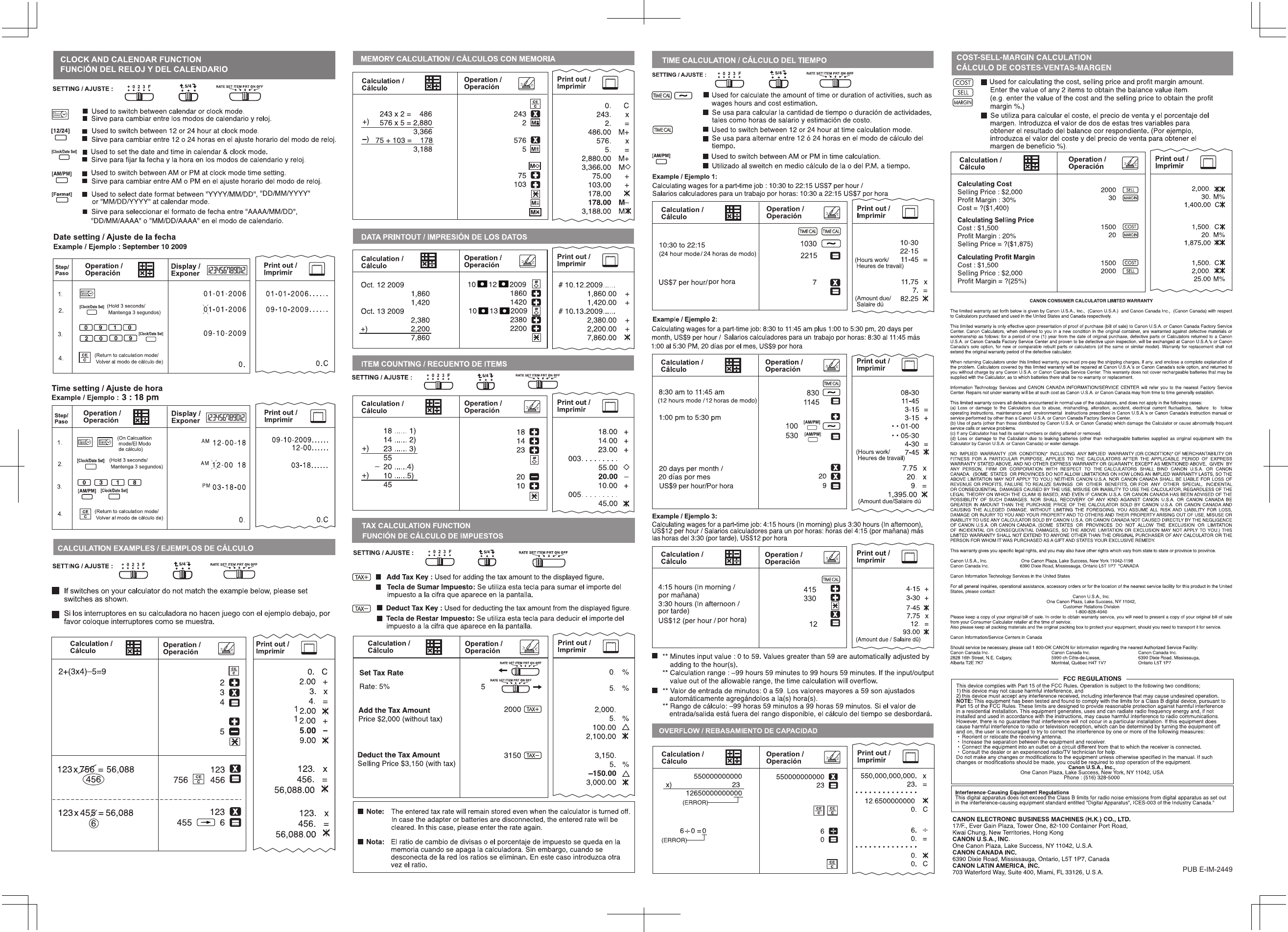 Page 2 of 2 - Canon P27-DH USA GB Front - 2 User Manual  To The D9874b4a-4cae-4aeb-abc1-c3b3a150cfbb