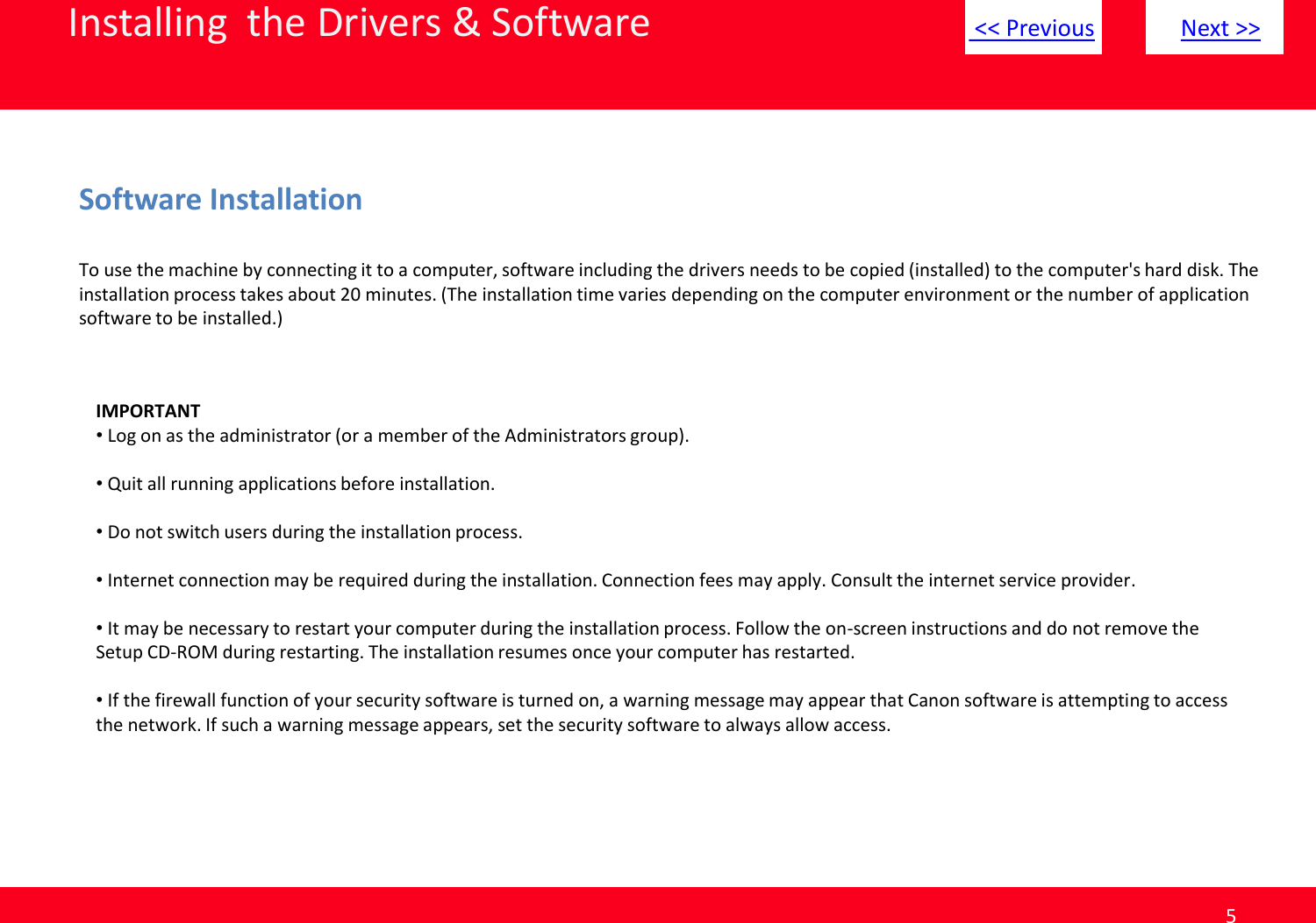 Page 5 of 12 - Canon PIXMA MG8220  1 User Manual To The 82820168-f25f-409f-a75f-4adf6fcfaec2