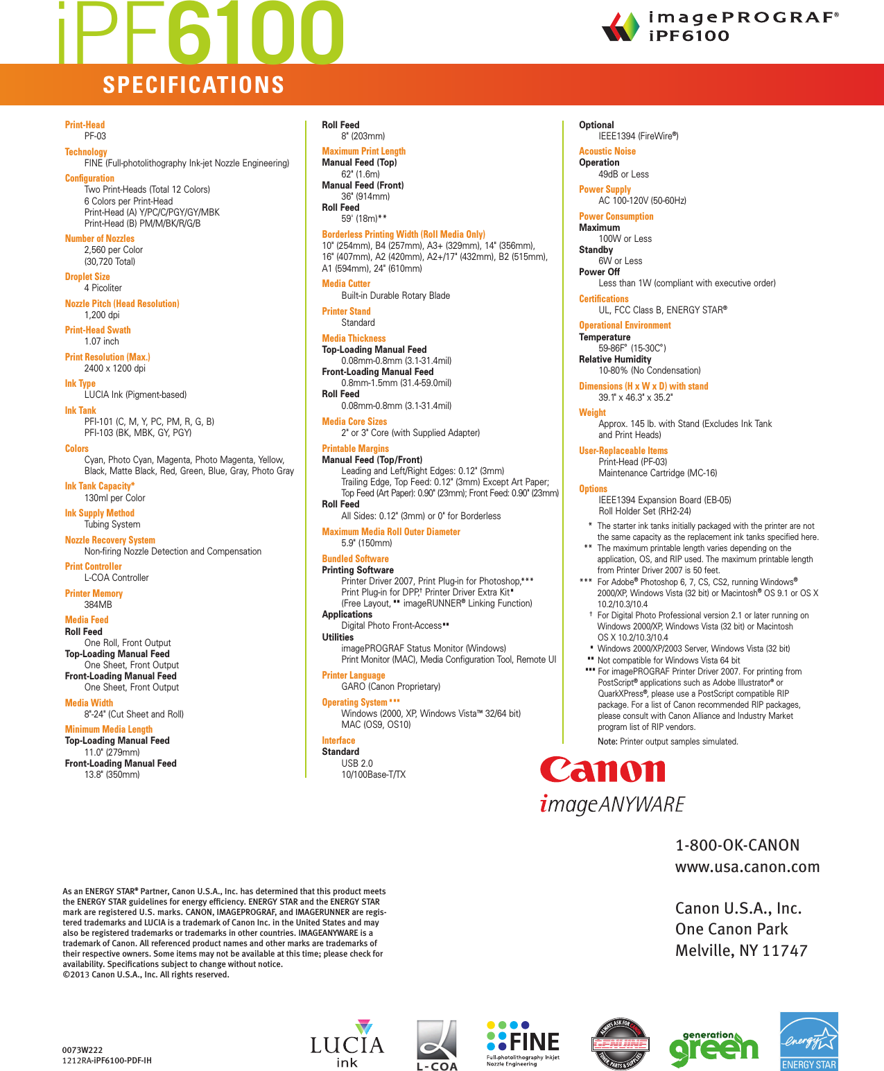 Page 8 of 8 - Canon Ayout 1 If Not Then  I PF6100brochure