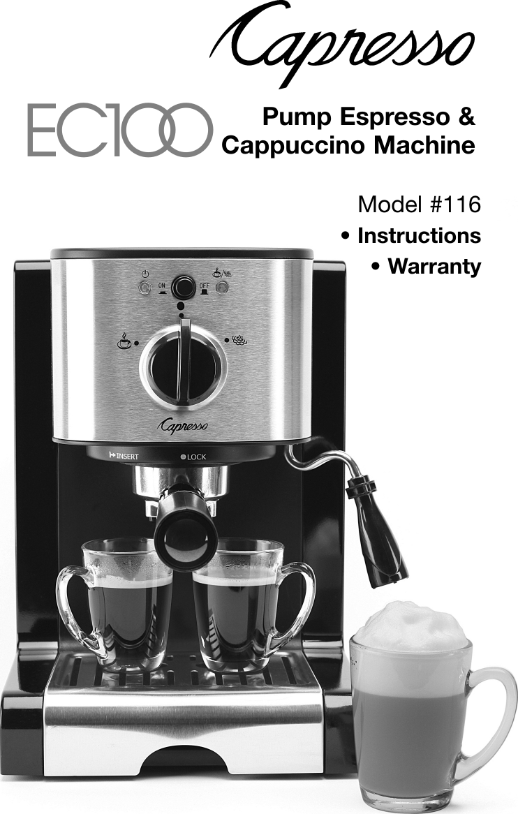 Capresso Ec1Oo 116 Users Manual #302 