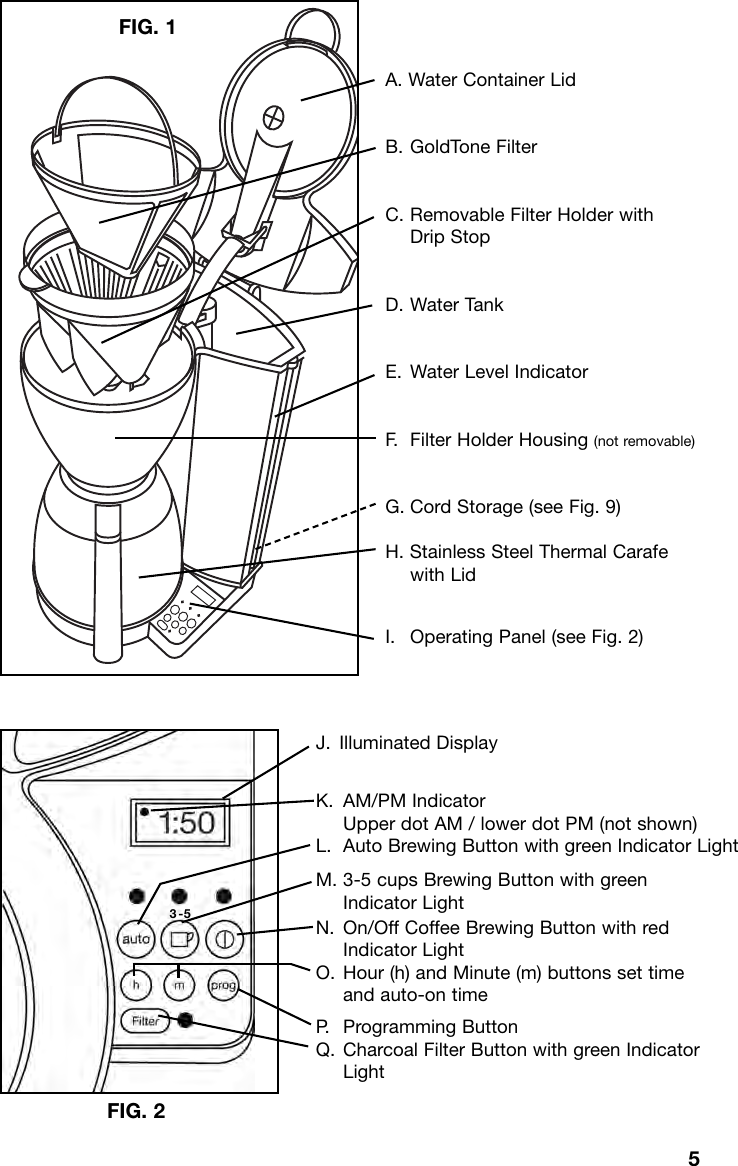 Page 5 of 12 - Capresso Capresso-Mt600-Plus-485-Users-Manual- MT500 IB 9/06  Capresso-mt600-plus-485-users-manual