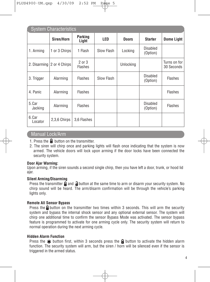 Page 5 of 12 - Carbine Carbine-Plus-Plus-4900-Users-Manual- M11RF-LCD_UM  Carbine-plus-plus-4900-users-manual