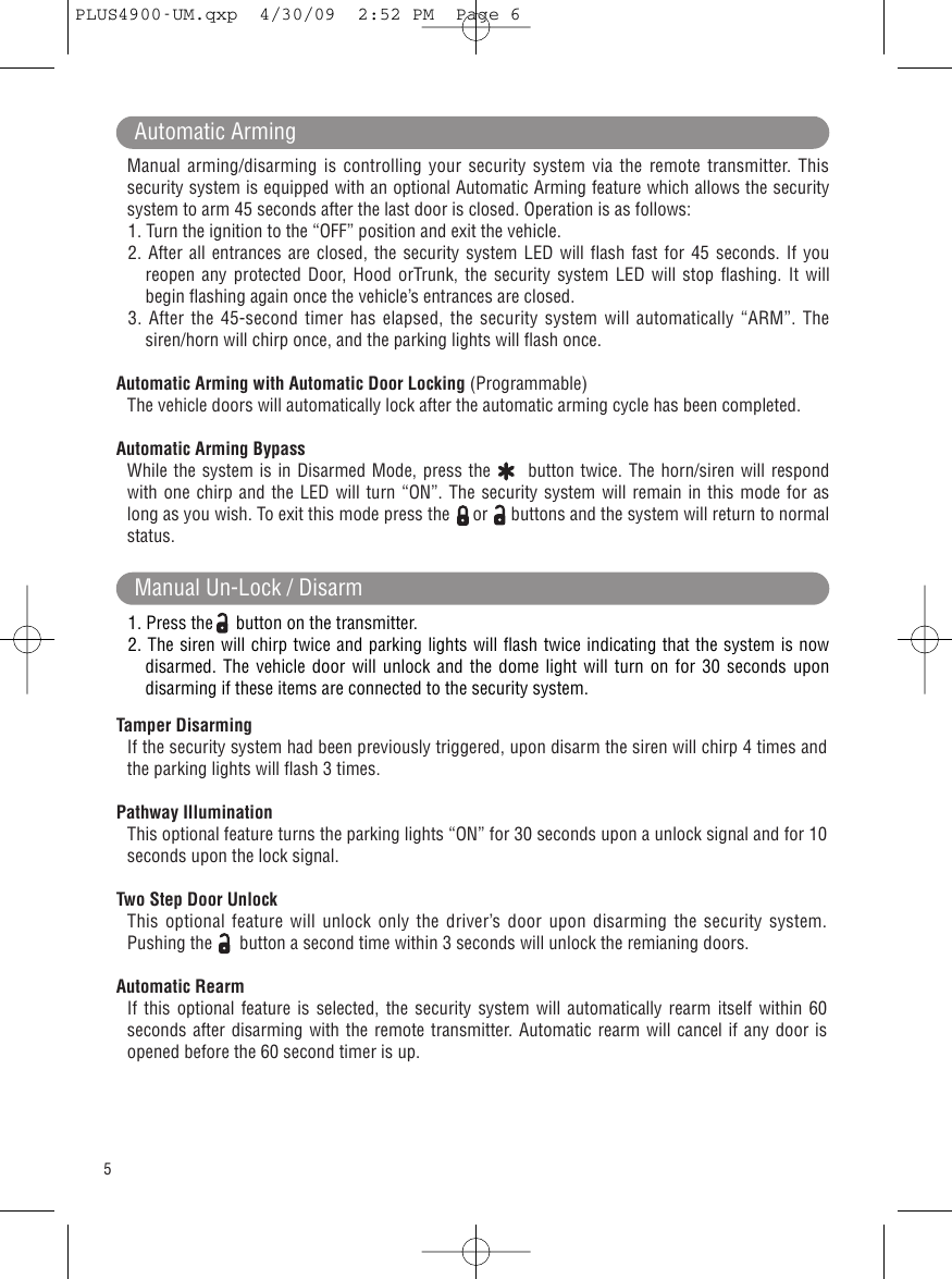 Page 6 of 12 - Carbine Carbine-Plus-Plus-4900-Users-Manual- M11RF-LCD_UM  Carbine-plus-plus-4900-users-manual