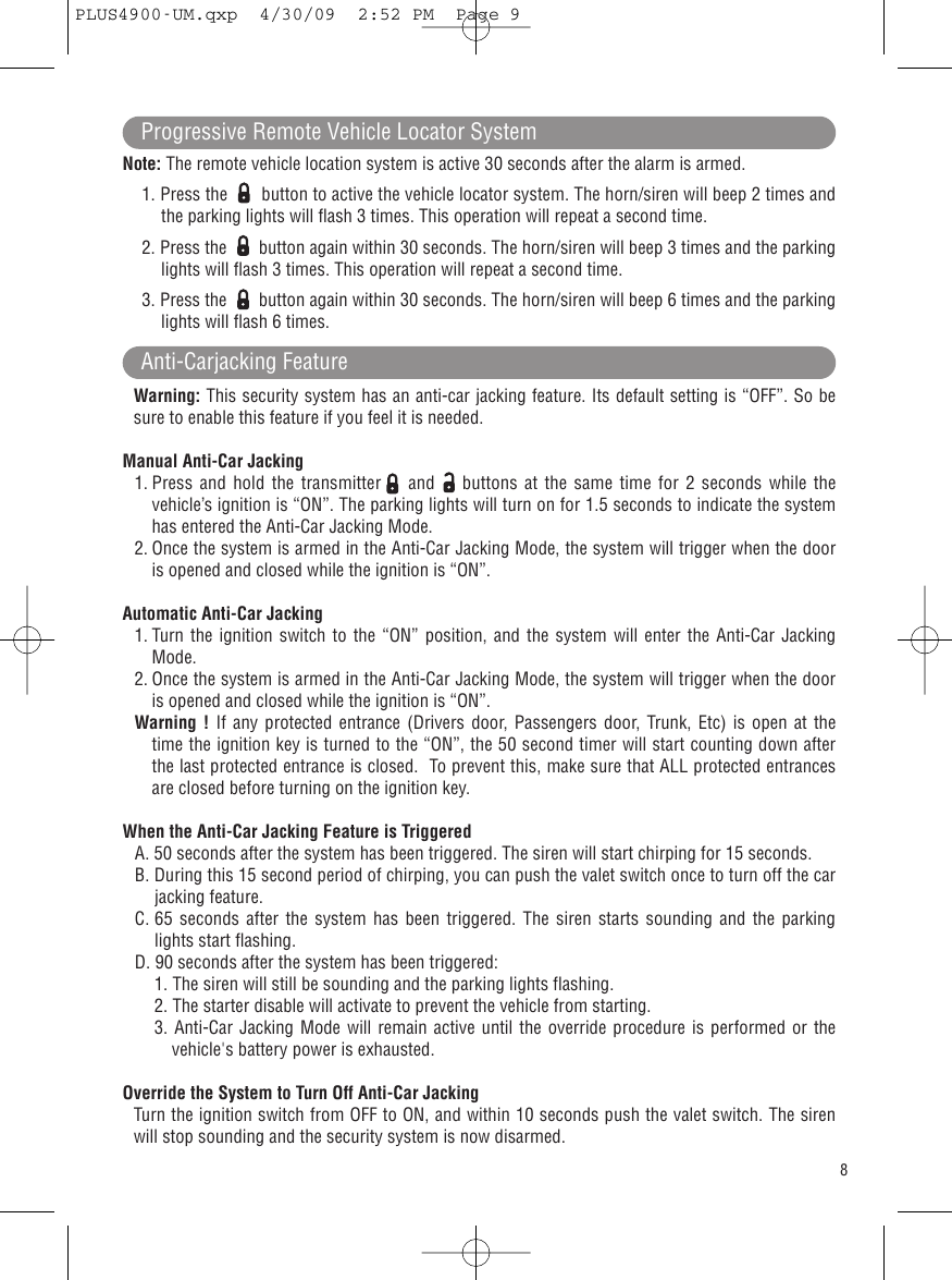 Page 9 of 12 - Carbine Carbine-Plus-Plus-4900-Users-Manual- M11RF-LCD_UM  Carbine-plus-plus-4900-users-manual