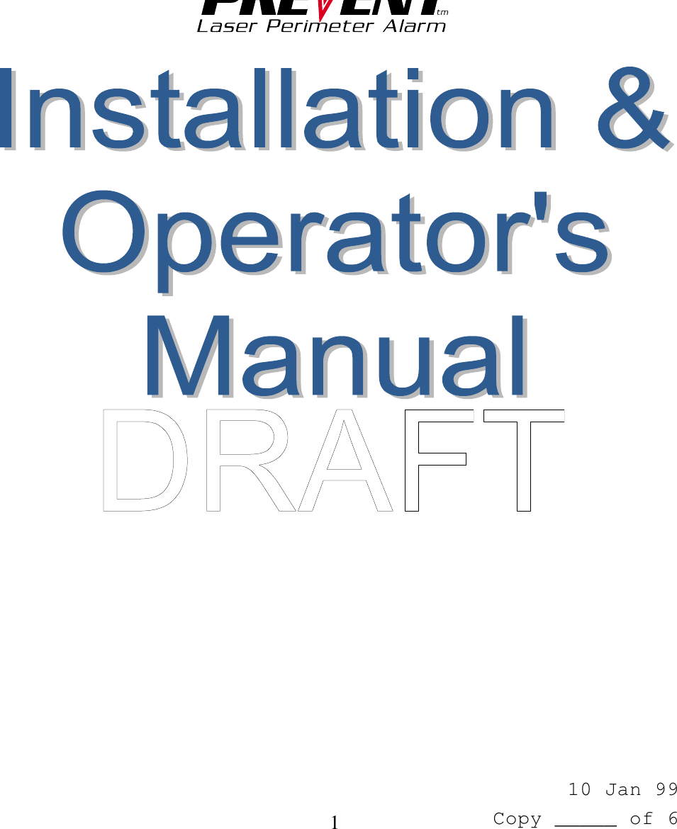 Caretaker Systems 320435 User Manual manual 1of8