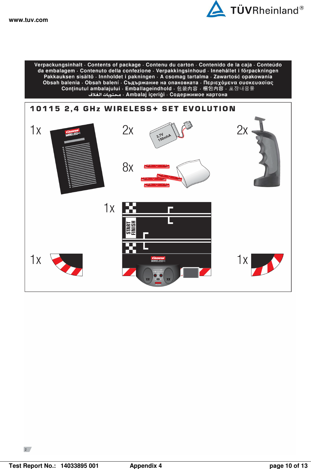 www.tuv.com   Test Report No.:  14033895 001  Appendix 4  page 10 of 13  