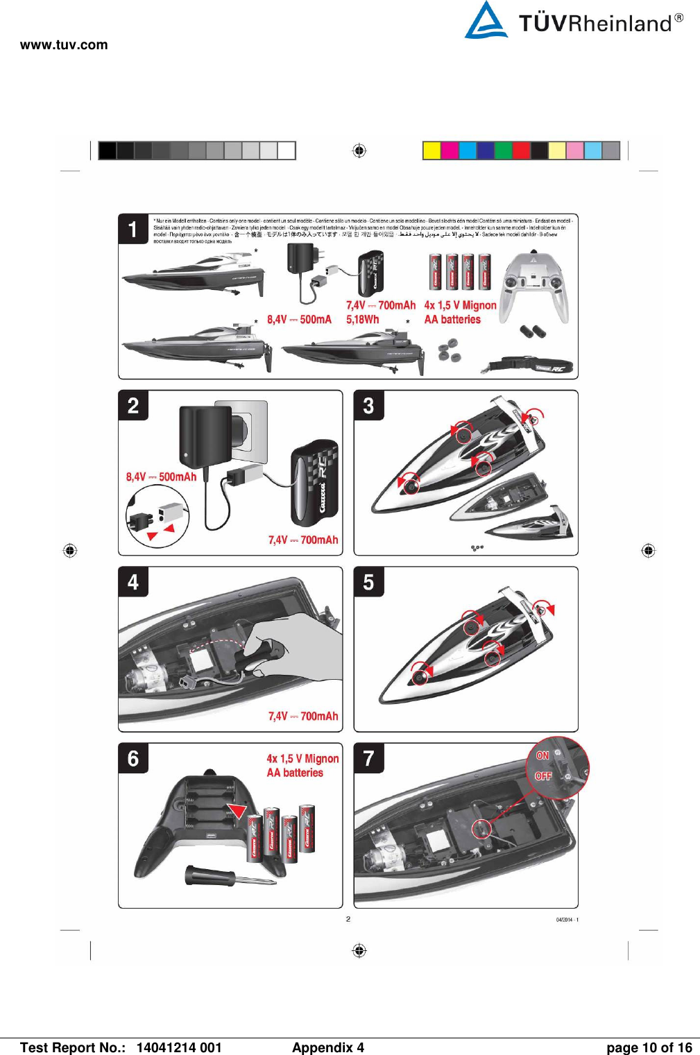 www.tuv.com   Test Report No.:  14041214 001  Appendix 4  page 10 of 16  