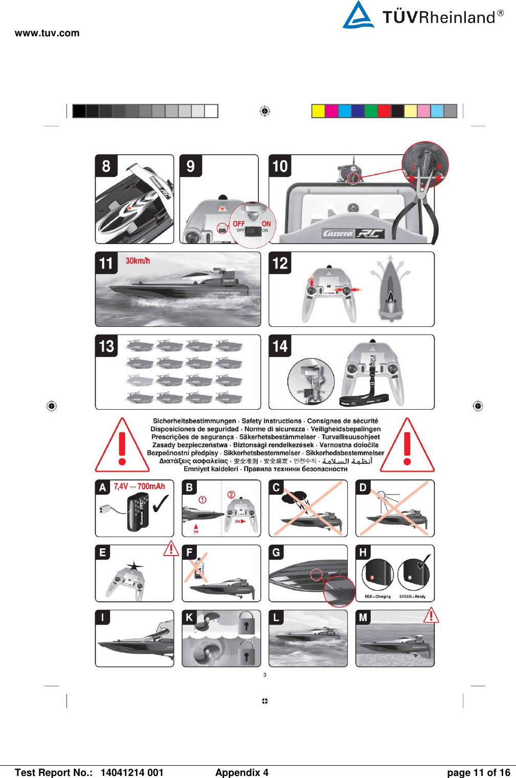 www.tuv.com   Test Report No.:  14041214 001  Appendix 4  page 11 of 16  