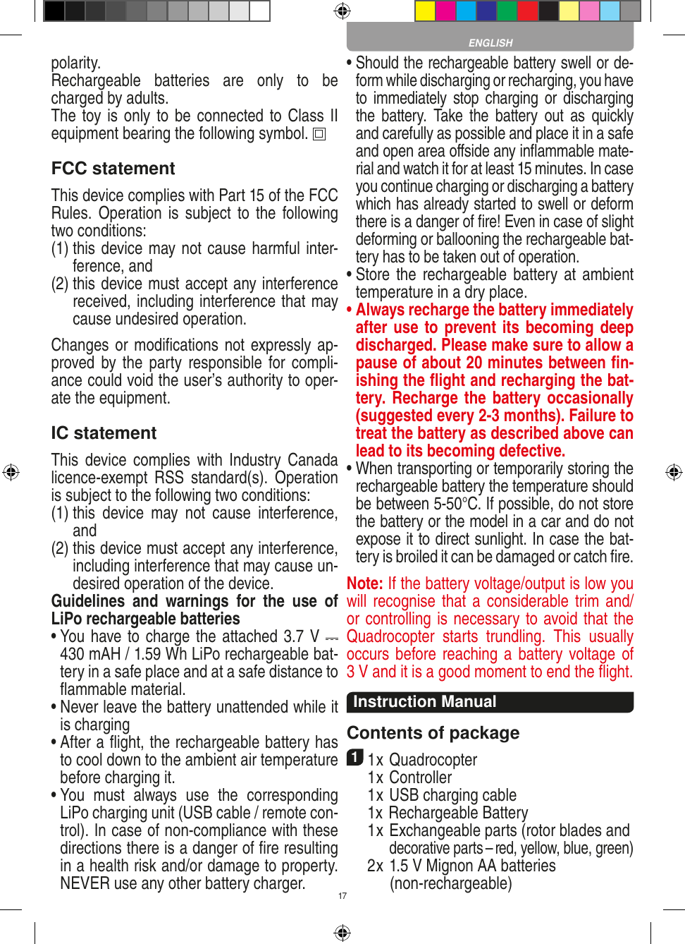 Page 17 of Carrera Toys 370401023 Short Range Device Radio Control Toy Transmitter User Manual 