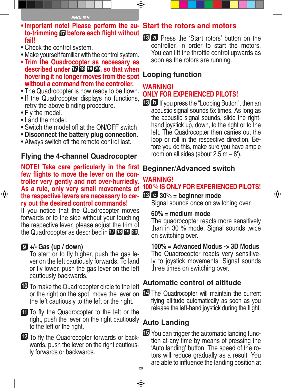 Page 20 of Carrera Toys 370401023 Short Range Device Radio Control Toy Transmitter User Manual 