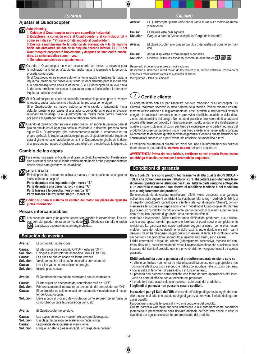 Page 34 of Carrera Toys 370401023 Short Range Device Radio Control Toy Transmitter User Manual 