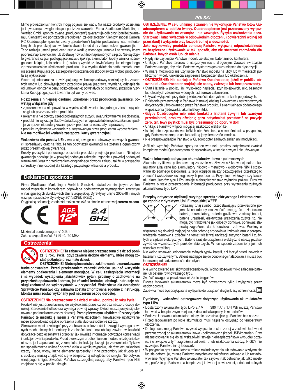 Page 51 of Carrera Toys 370401023 Short Range Device Radio Control Toy Transmitter User Manual 