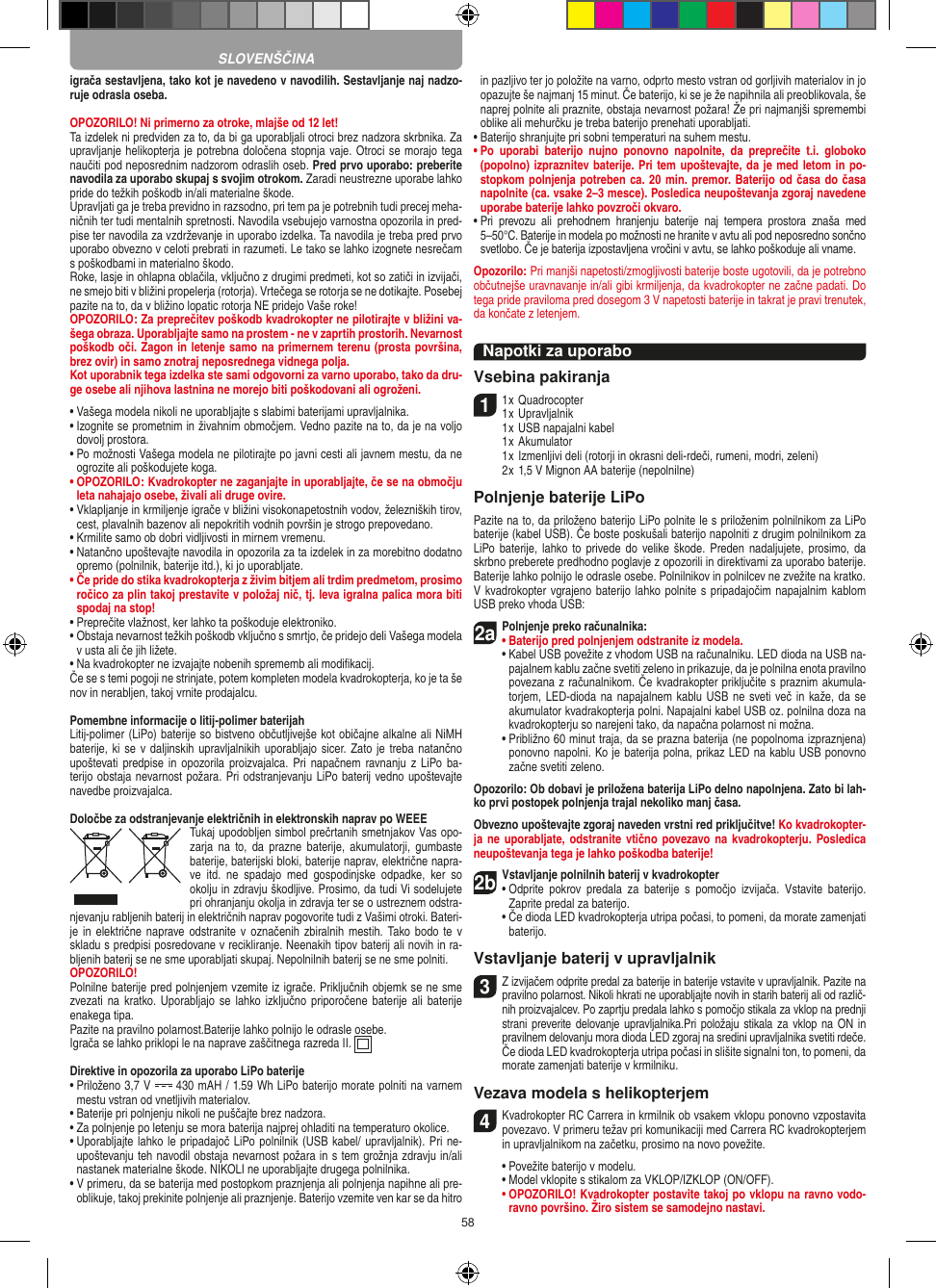 Page 58 of Carrera Toys 370401023 Short Range Device Radio Control Toy Transmitter User Manual 