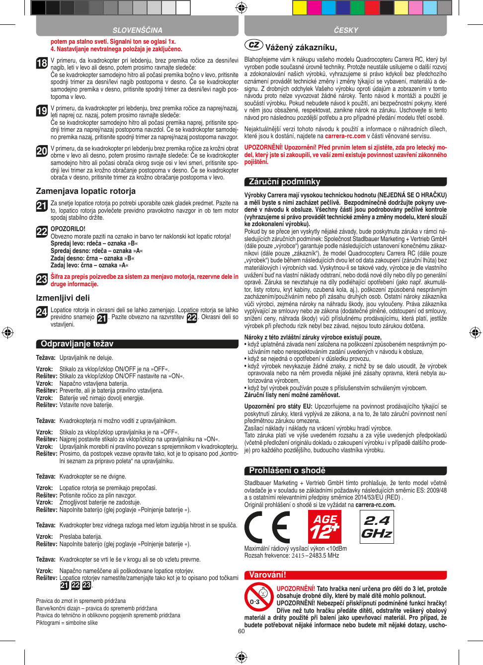 Page 60 of Carrera Toys 370401023 Short Range Device Radio Control Toy Transmitter User Manual 