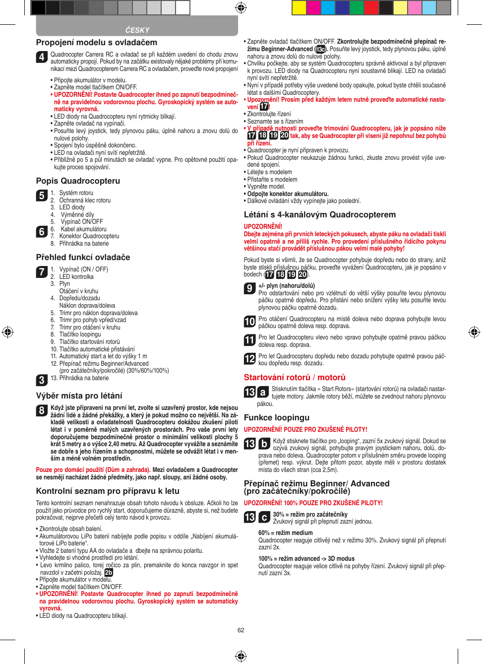 Page 62 of Carrera Toys 370401023 Short Range Device Radio Control Toy Transmitter User Manual 