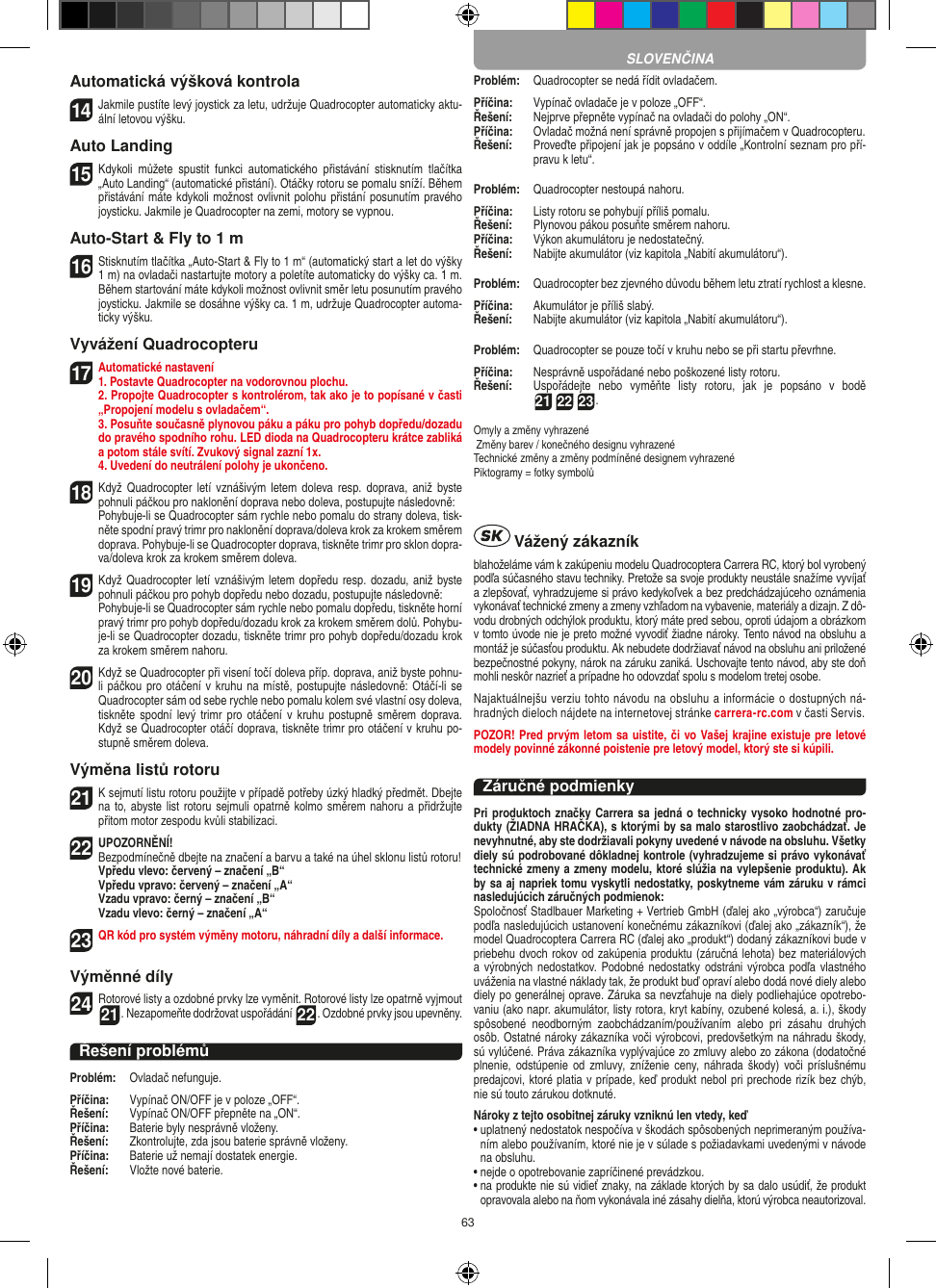 Page 63 of Carrera Toys 370401023 Short Range Device Radio Control Toy Transmitter User Manual 