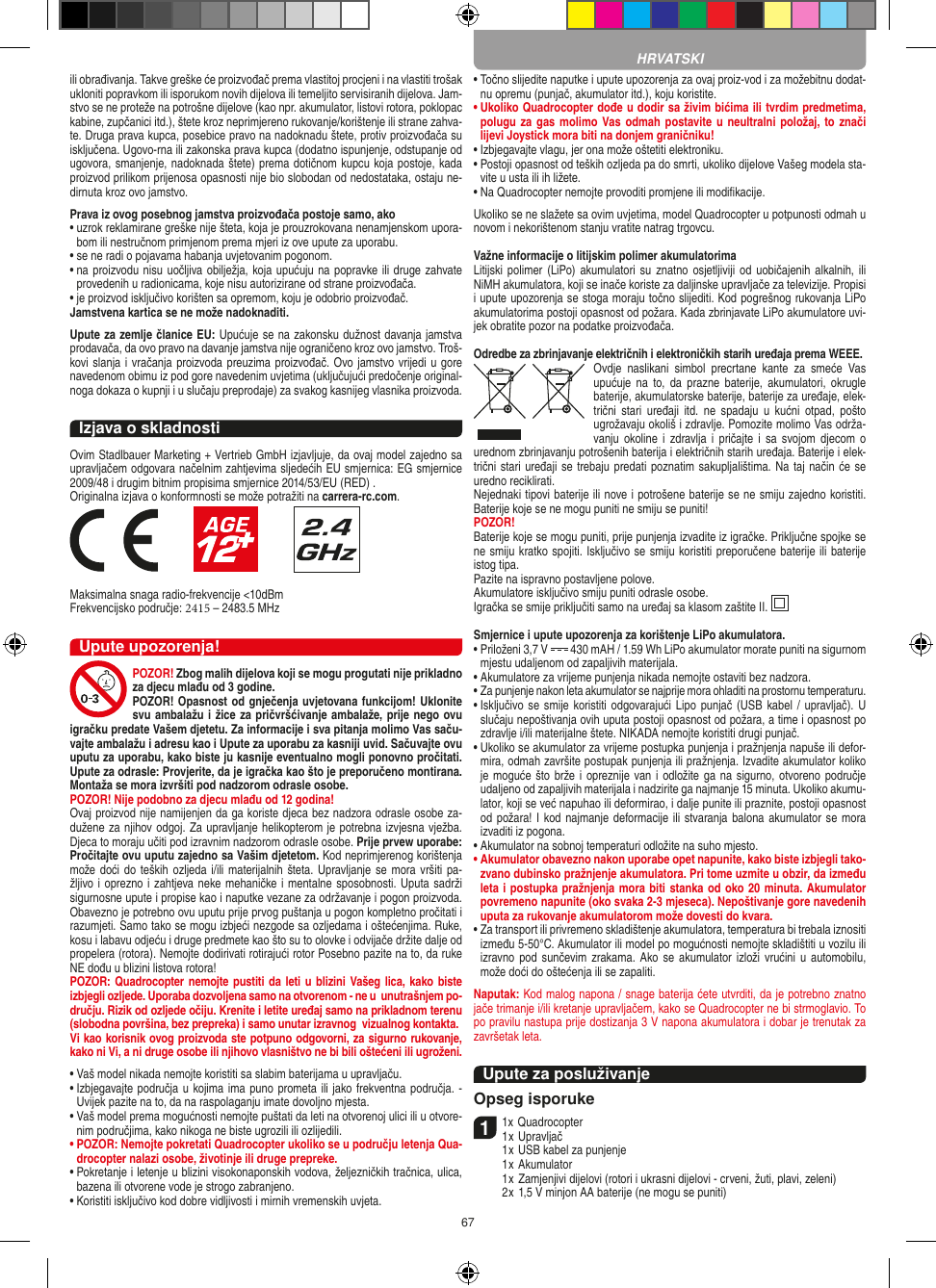 Page 67 of Carrera Toys 370401023 Short Range Device Radio Control Toy Transmitter User Manual 