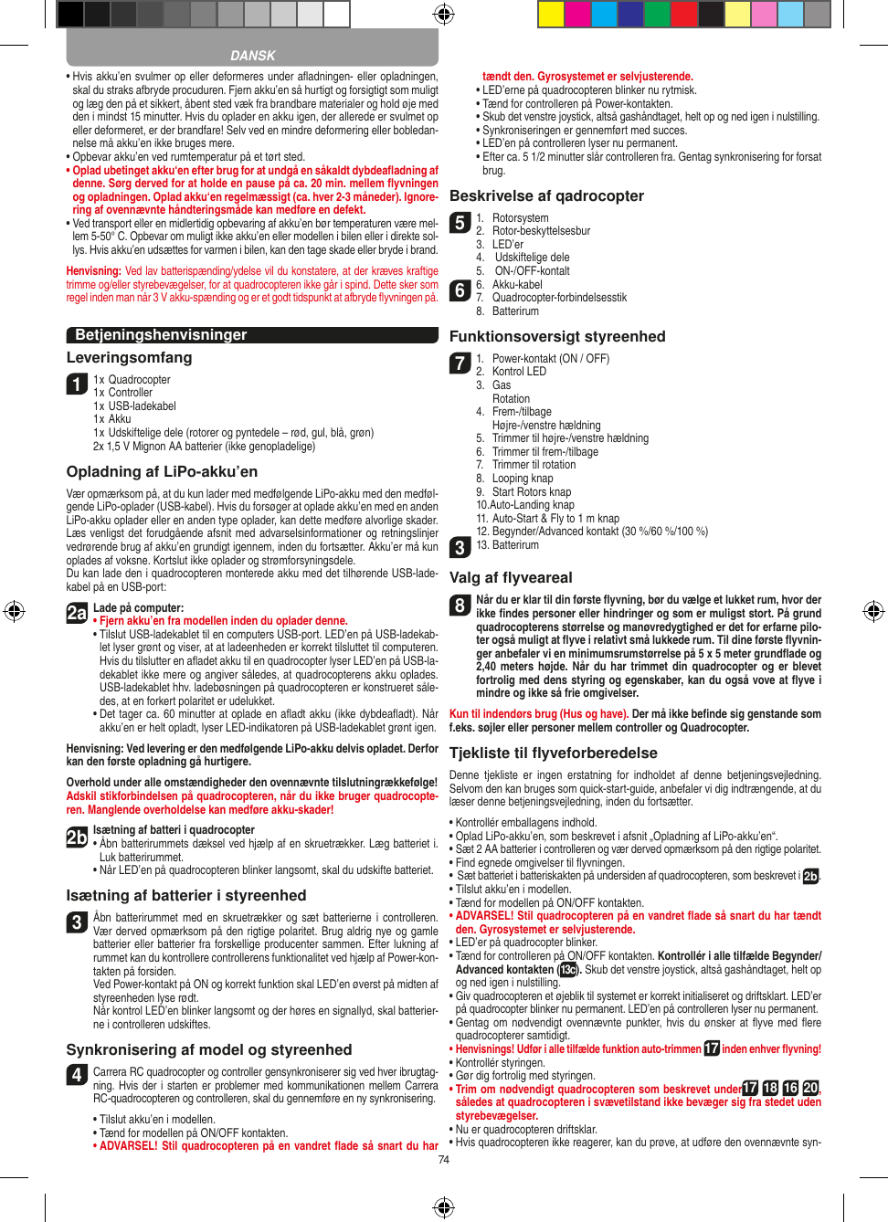 Page 74 of Carrera Toys 370401023 Short Range Device Radio Control Toy Transmitter User Manual 