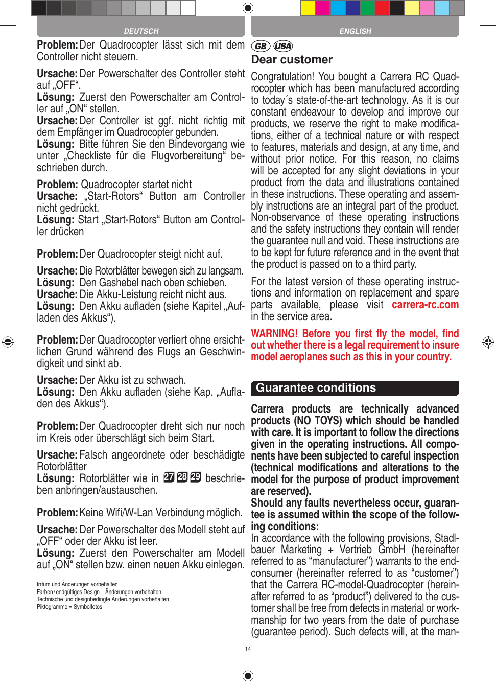 Page 14 of Carrera Toys 370503018 WiFi Camera User Manual 1 30 v