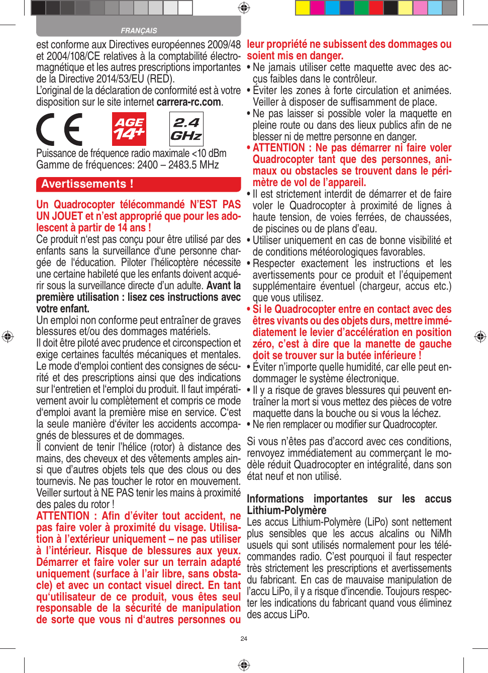 Page 24 of Carrera Toys 370503018 WiFi Camera User Manual 1 30 v